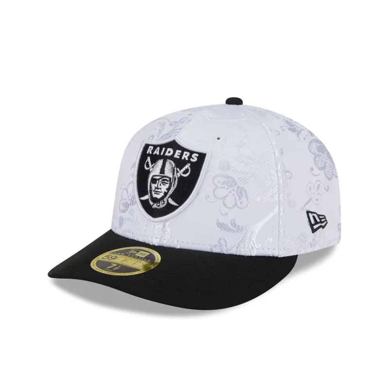 Las Vegas Raiders Floral Shine Low Profile 59FIFTY Fitted Hat sold by New Era