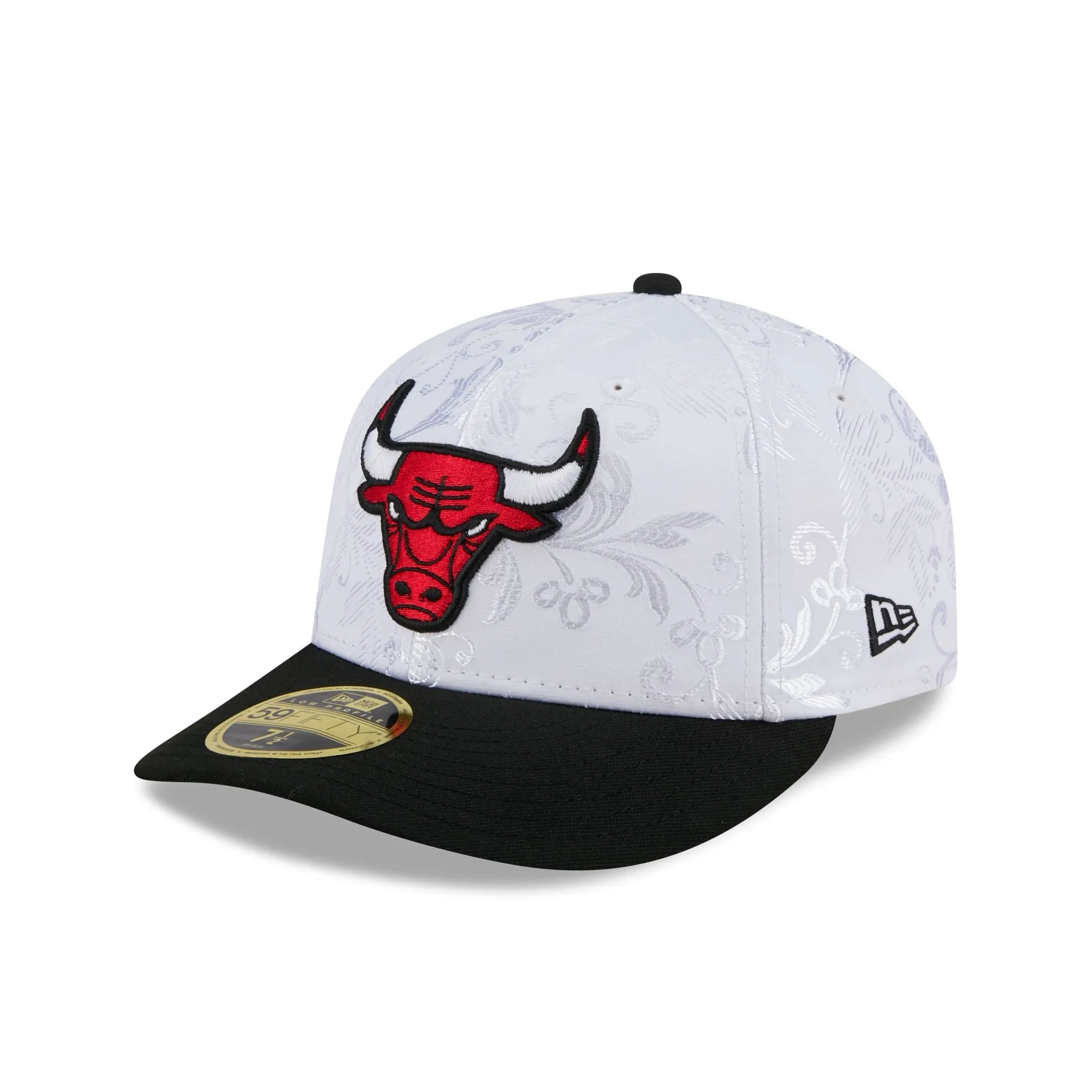 Chicago Bulls Floral Shine Low Profile 59FIFTY Fitted Hat sold by New Era
