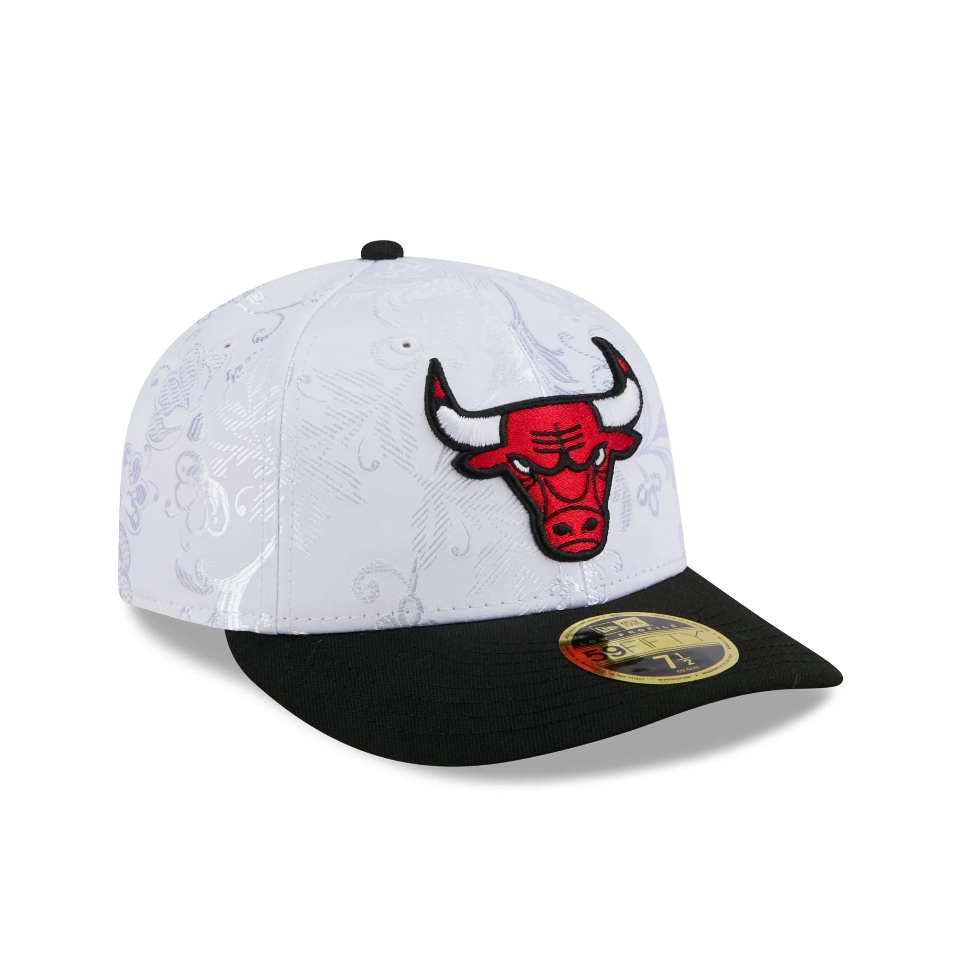 Chicago Bulls Floral Shine Low Profile 59FIFTY Fitted Hat sold by New Era product image thumbnail 3