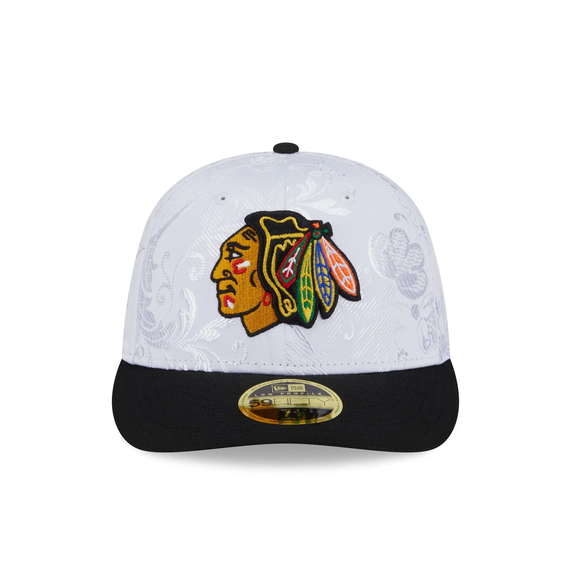 Chicago Blackhawks Floral Shine Low Profile 59FIFTY Fitted Hat sold by New Era product image thumbnail 2