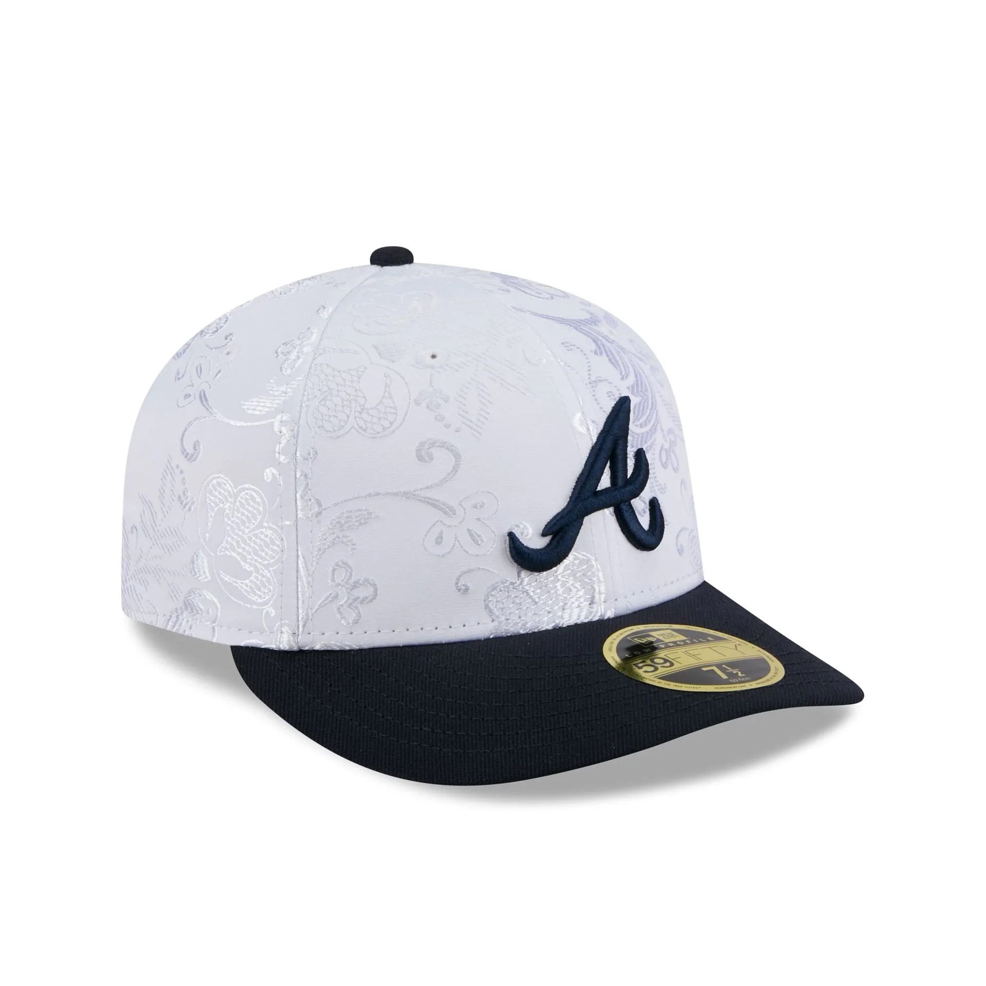 Atlanta Braves Floral Shine Low Profile 59FIFTY Fitted Hat sold by New Era product image thumbnail 3