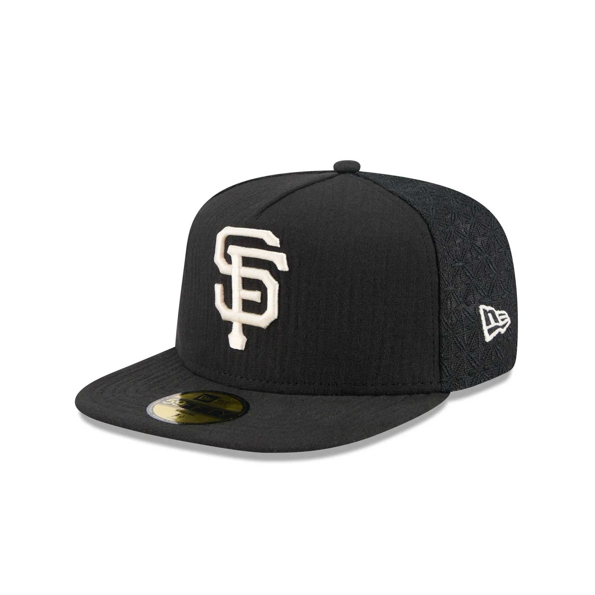 San Francisco Giants Black Mesh 59FIFTY A-Frame Fitted Hat sold by New Era