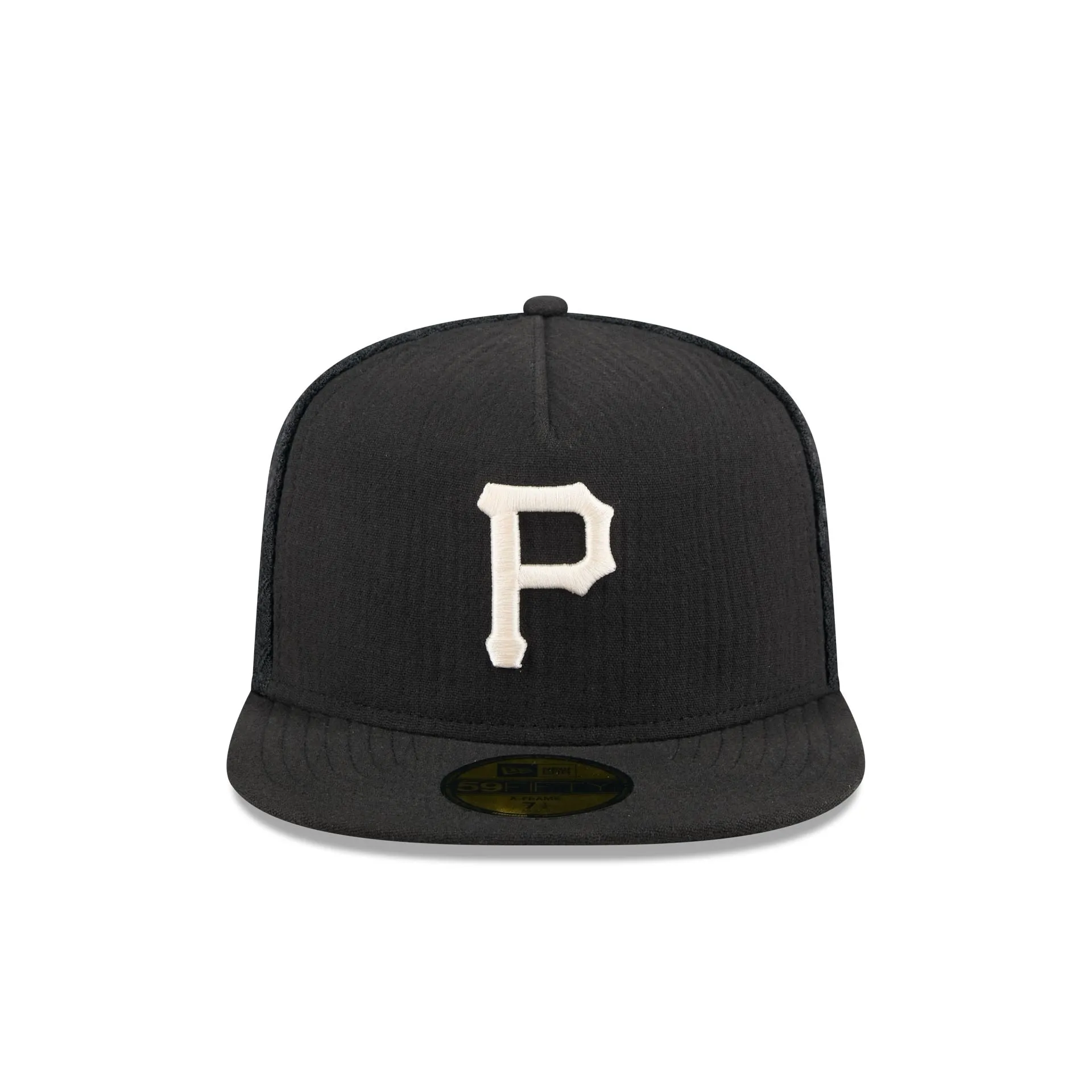 Pittsburgh Pirates Black Mesh 59FIFTY A-Frame Fitted Hat sold by New Era product image thumbnail 2