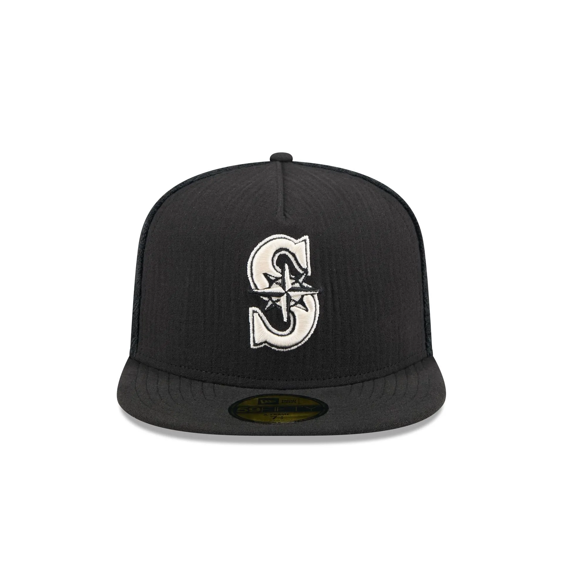 Seattle Mariners Black Mesh 59FIFTY A-Frame Fitted Hat sold by New Era product image thumbnail 2