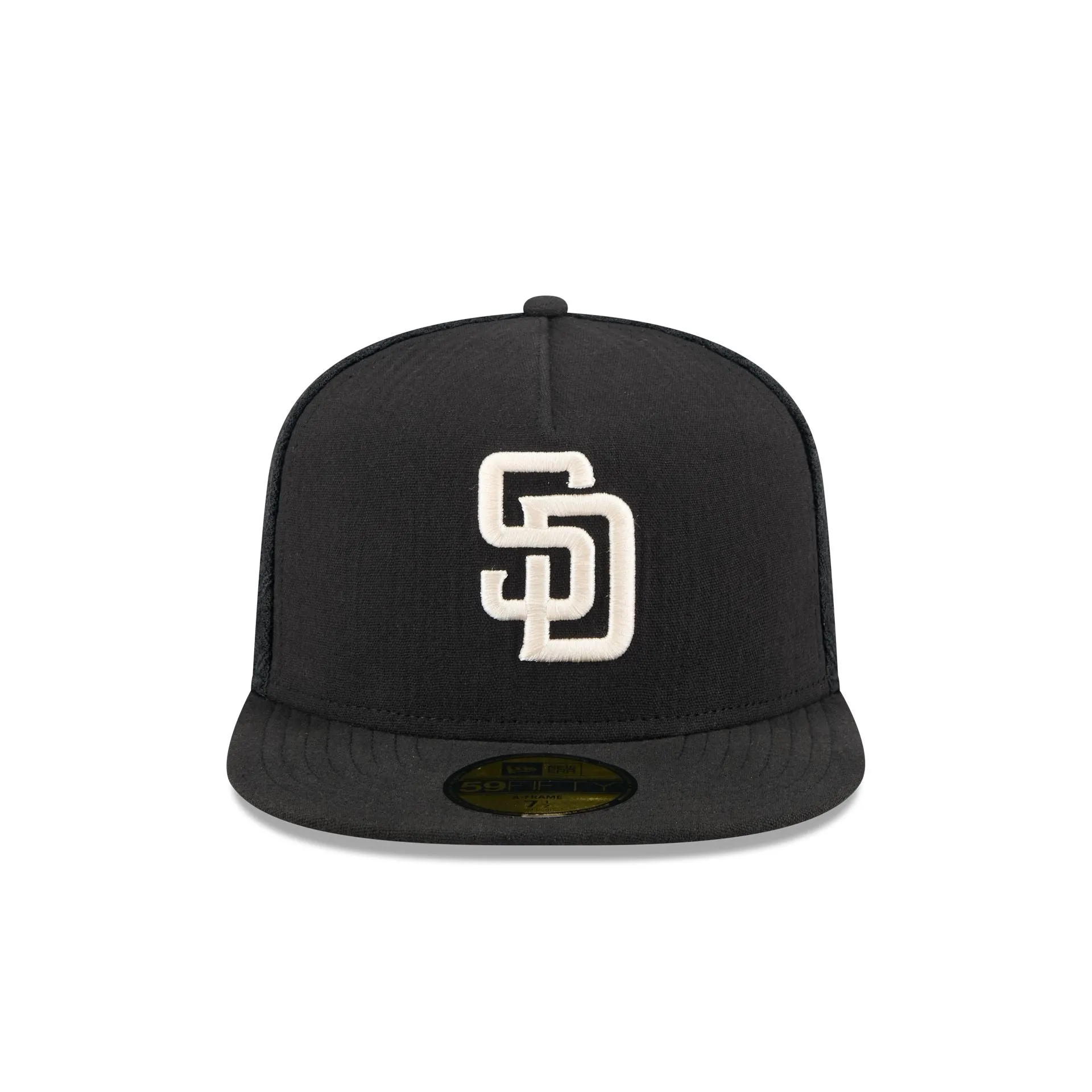 San Diego Padres Black Mesh 59FIFTY A-Frame Fitted Hat sold by New Era product image thumbnail 2