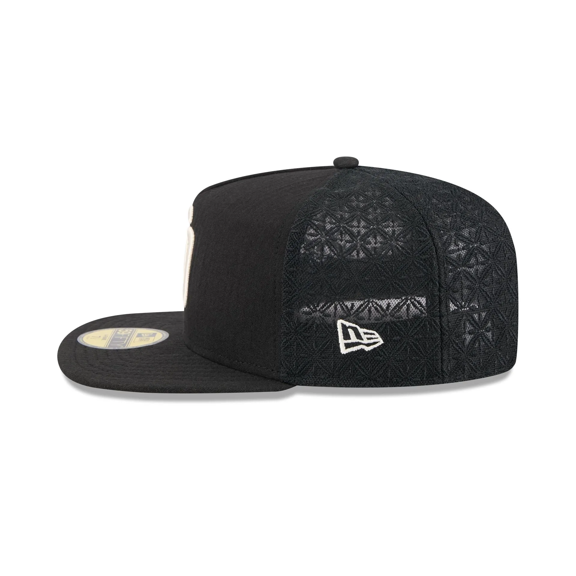 San Diego Padres Black Mesh 59FIFTY A-Frame Fitted Hat sold by New Era product image thumbnail 4