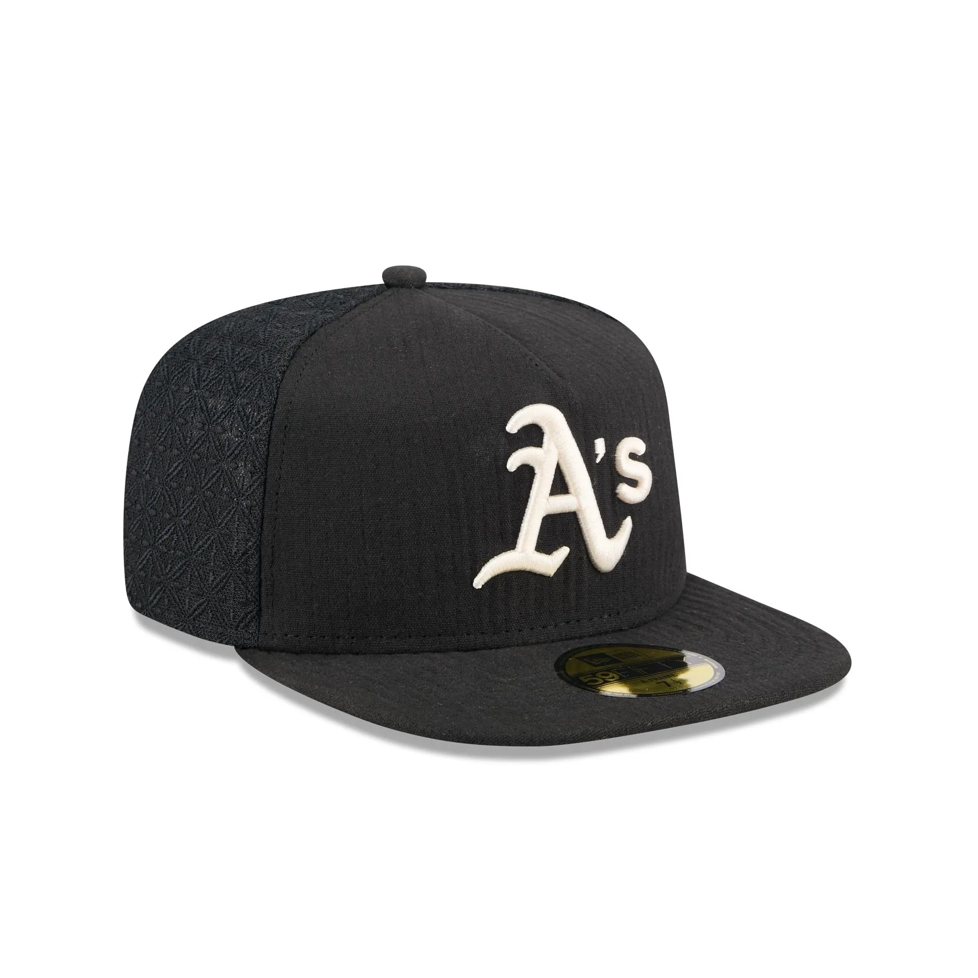 Athletics Black Mesh 59FIFTY A-Frame Fitted Hat sold by New Era product image thumbnail 3
