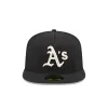 Athletics Black Mesh 59FIFTY A-Frame Fitted Hat sold by New Era