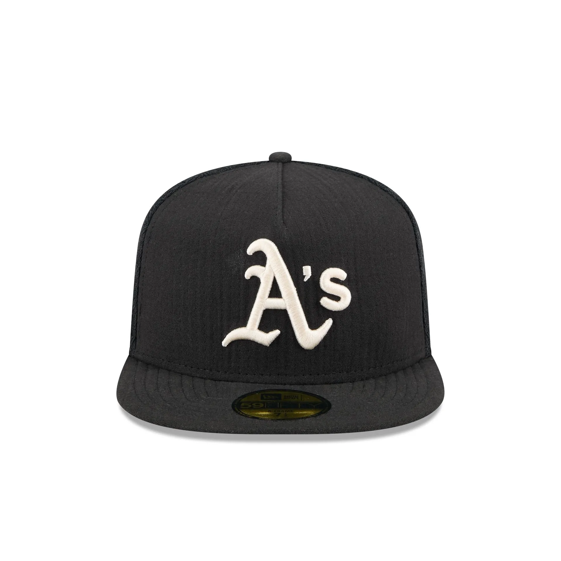 Athletics Black Mesh 59FIFTY A-Frame Fitted Hat sold by New Era product image thumbnail 2
