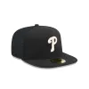 Philadelphia Phillies Black Mesh 59FIFTY A-Frame Fitted Hat sold by New Era