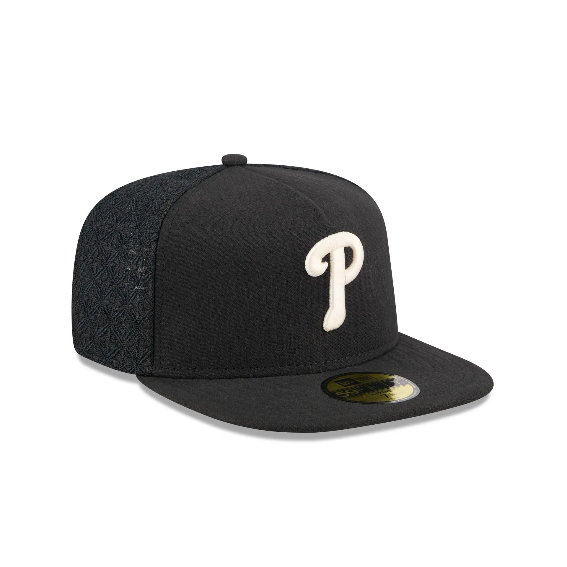 Philadelphia Phillies Black Mesh 59FIFTY A-Frame Fitted Hat sold by New Era product image thumbnail 3