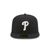 Philadelphia Phillies Black Mesh 59FIFTY A-Frame Fitted Hat sold by New Era