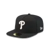 Philadelphia Phillies Black Mesh 59FIFTY A-Frame Fitted Hat sold by New Era