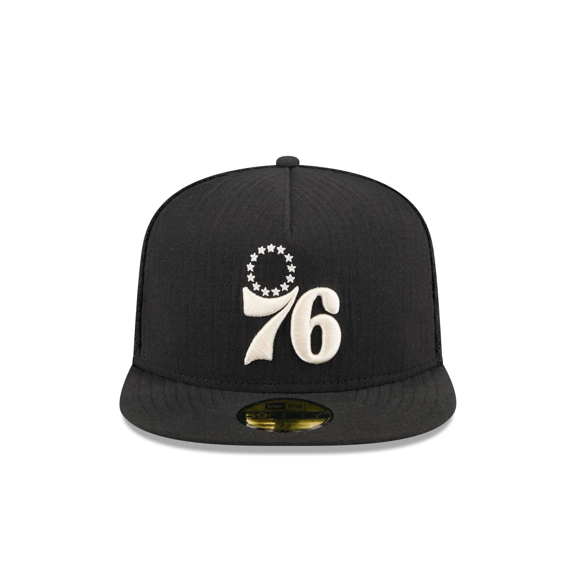Philadelphia 76ers Black Mesh 59FIFTY A-Frame Fitted Hat sold by New Era product image thumbnail 2