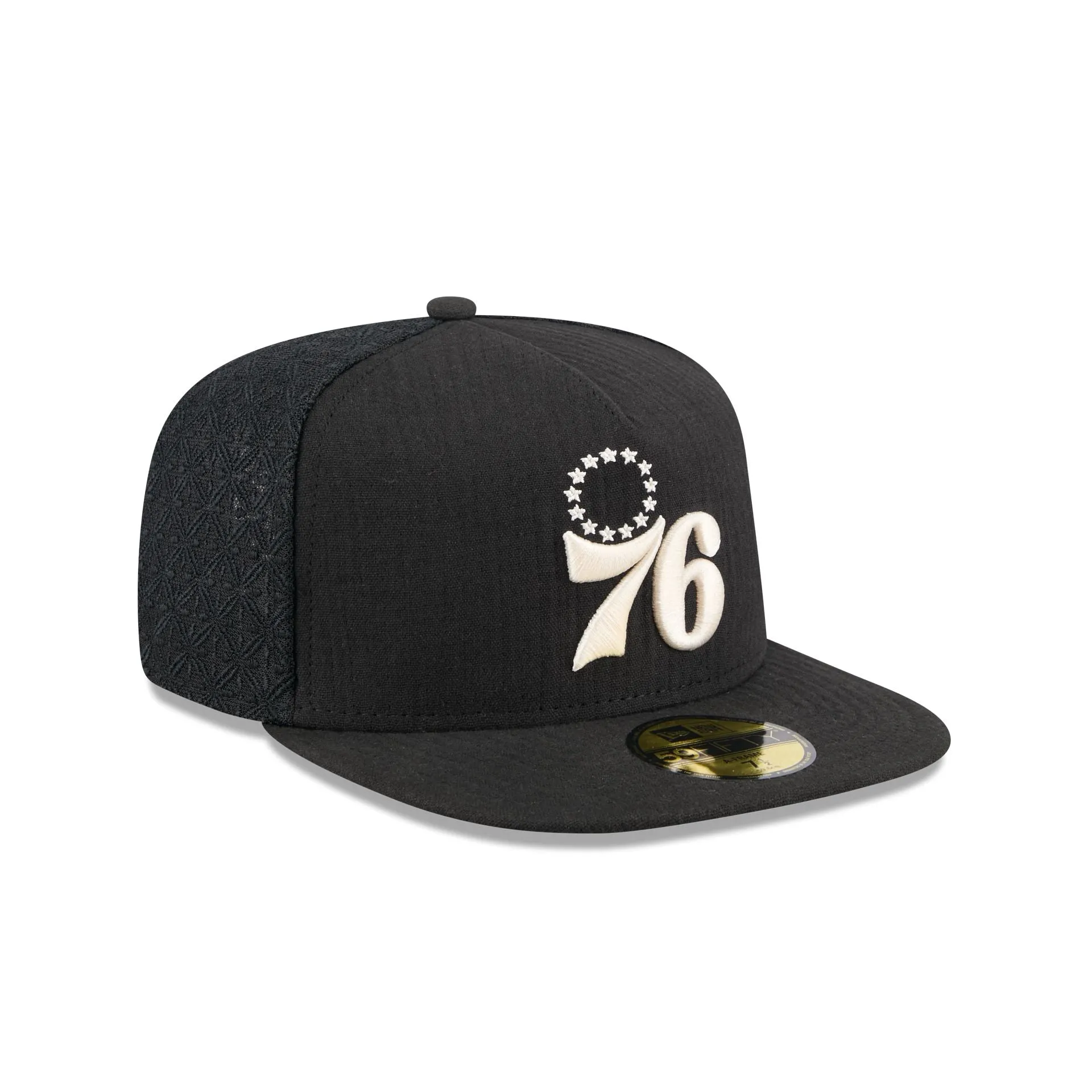 Philadelphia 76ers Black Mesh 59FIFTY A-Frame Fitted Hat sold by New Era product image thumbnail 3