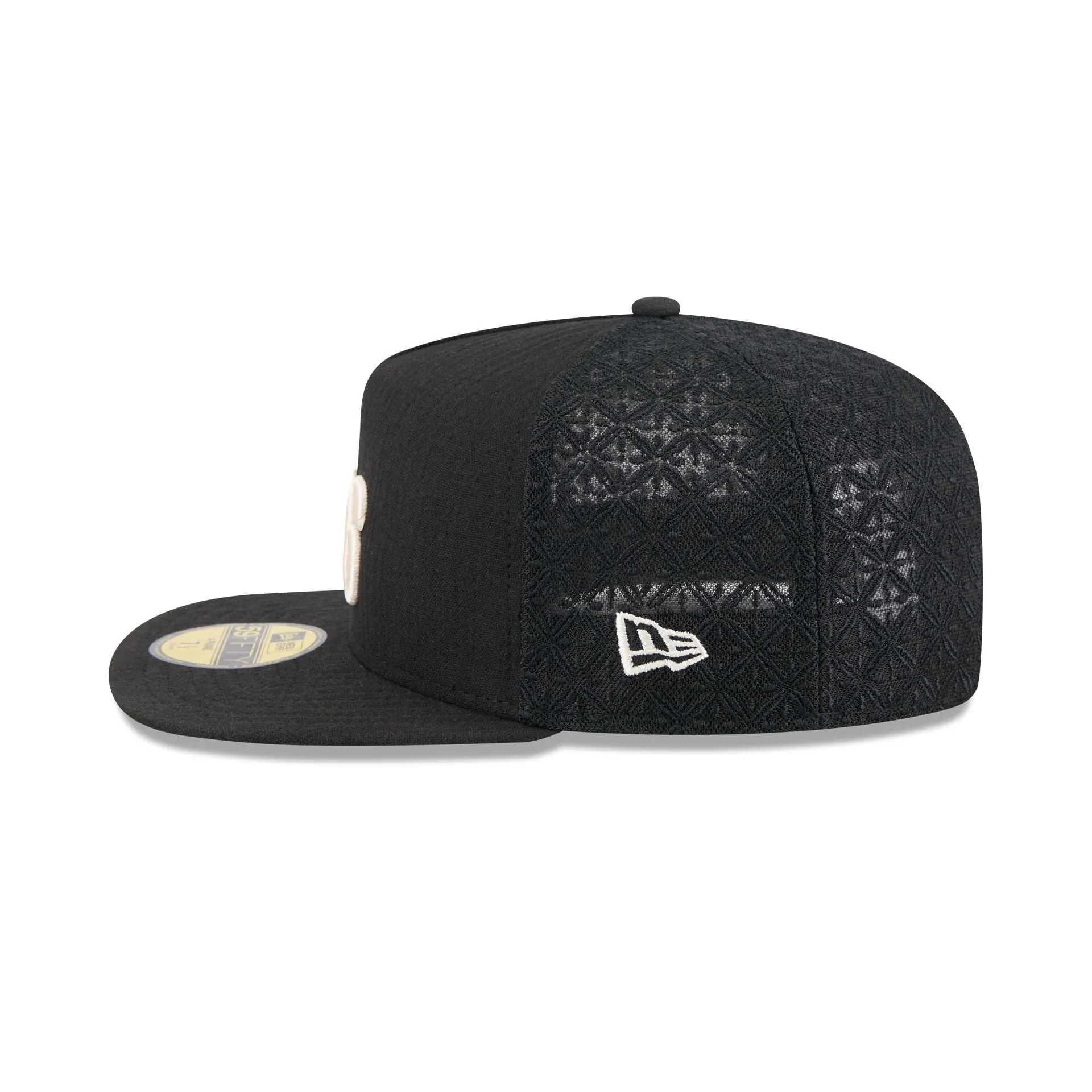 Philadelphia 76ers Black Mesh 59FIFTY A-Frame Fitted Hat sold by New Era product image thumbnail 4