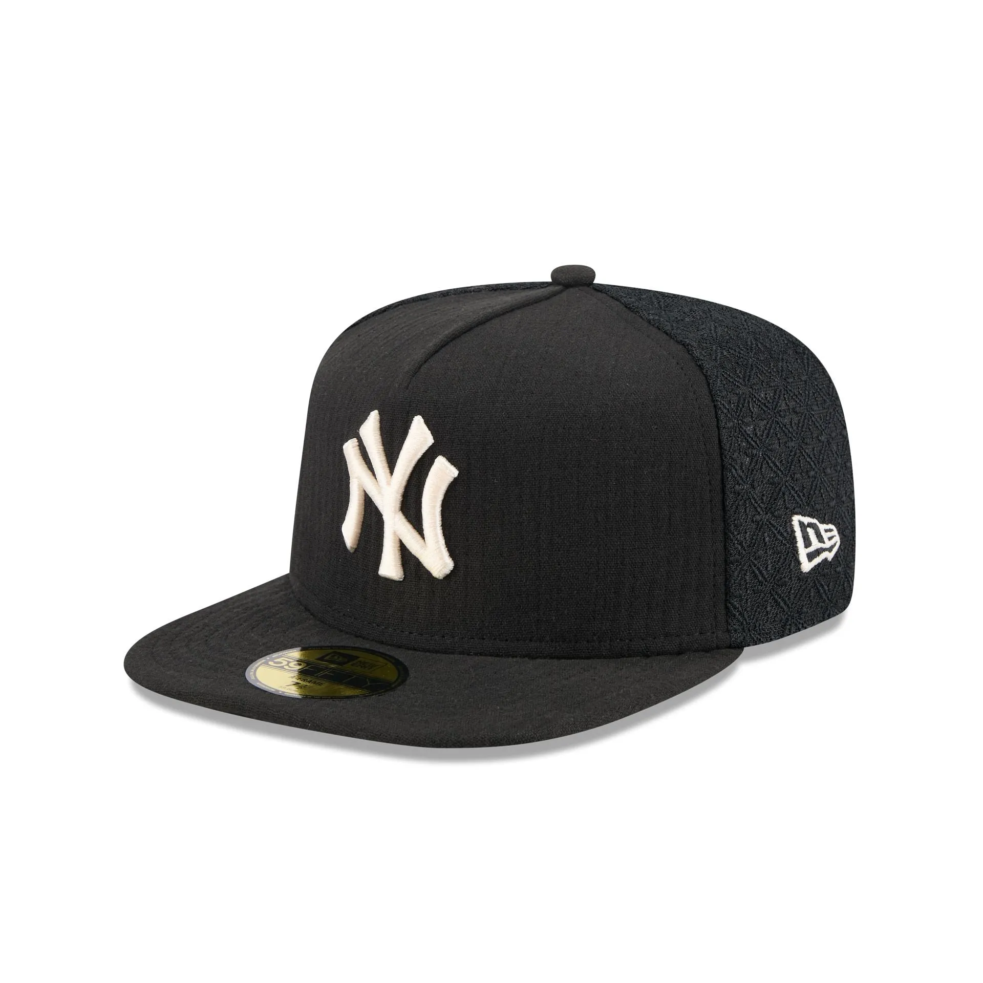 New York Yankees Black Mesh 59FIFTY A-Frame Fitted Hat sold by New Era
