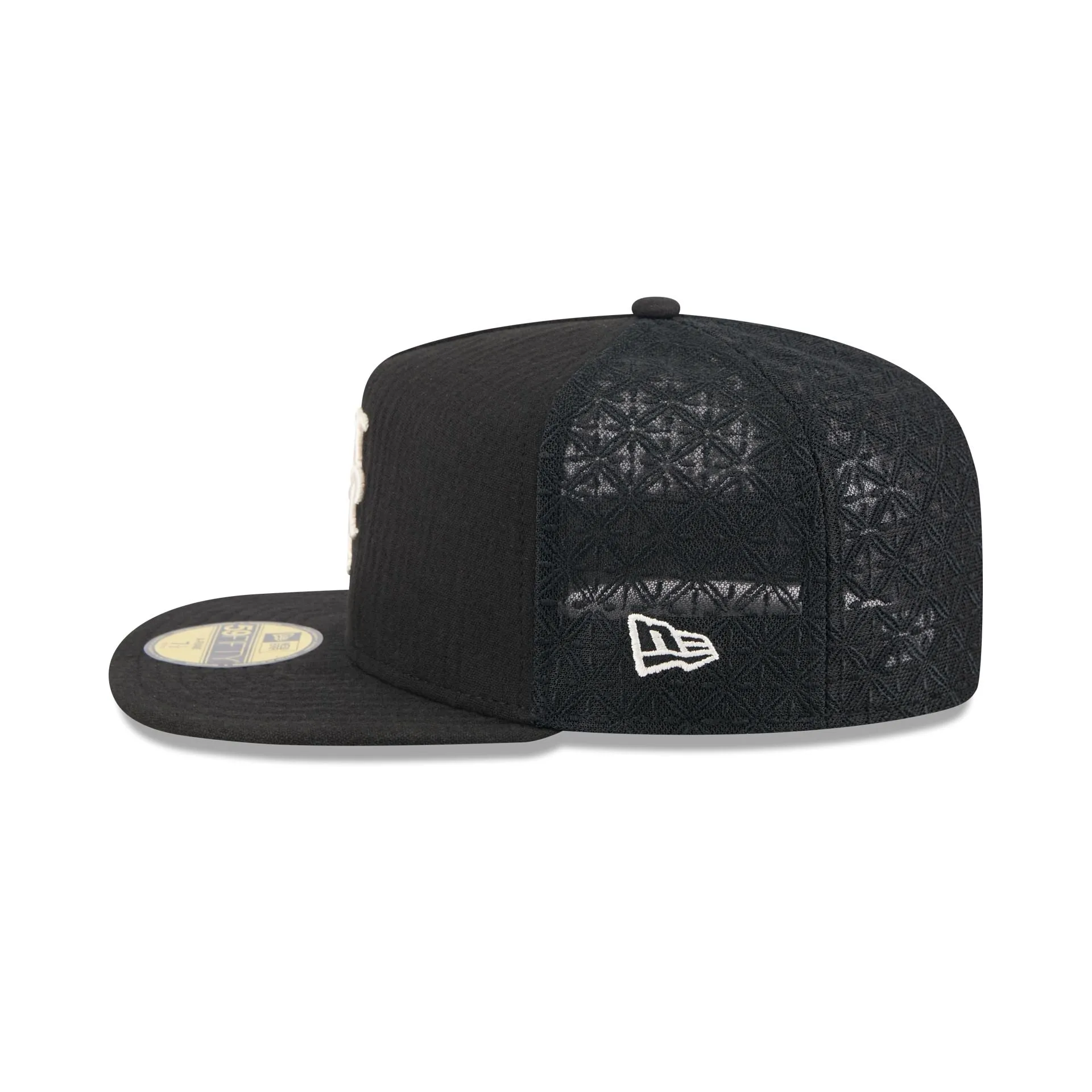 New York Mets Black Mesh 59FIFTY A-Frame Fitted Hat sold by New Era product image thumbnail 4