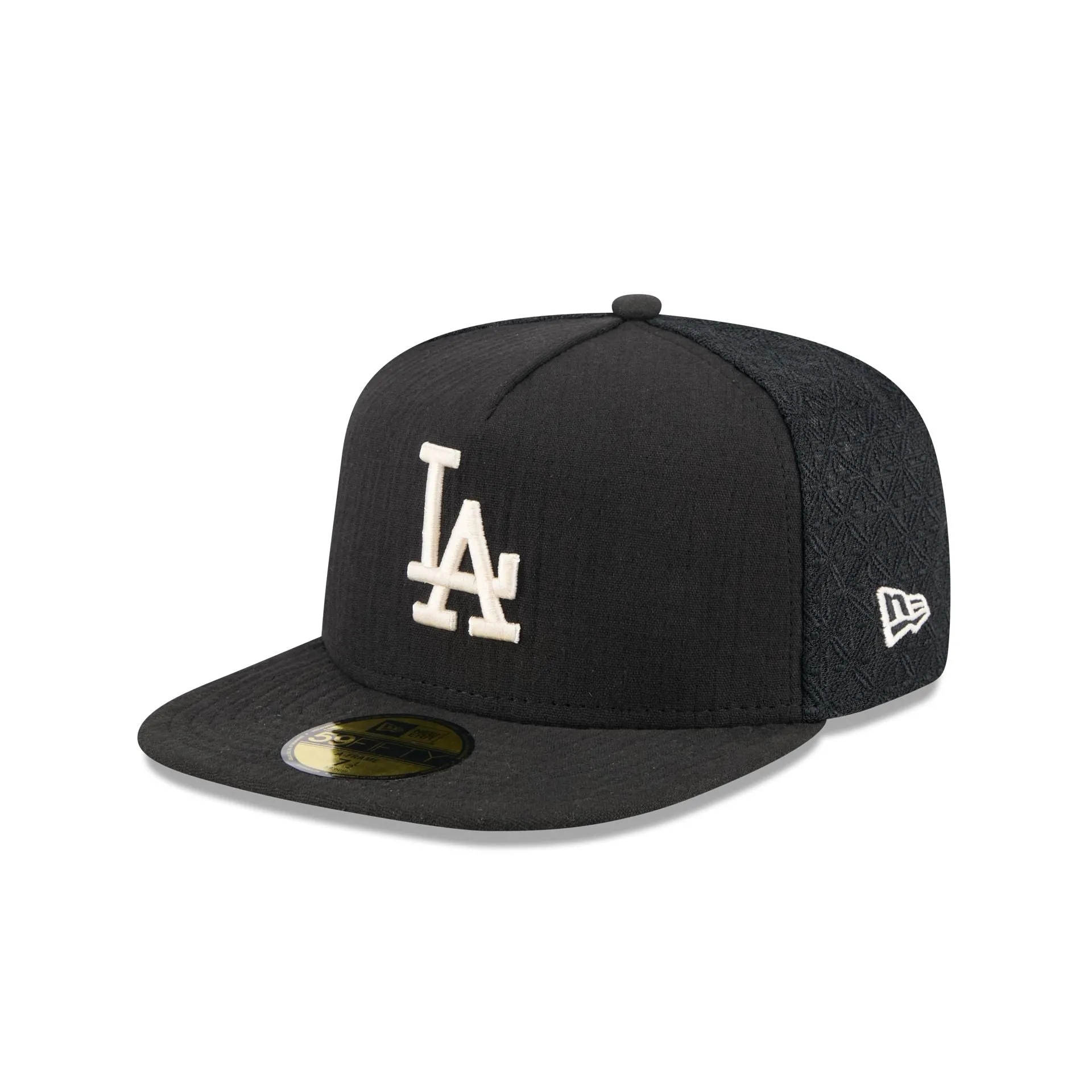Los Angeles Dodgers Black Mesh 59FIFTY A-Frame Fitted Hat sold by New Era