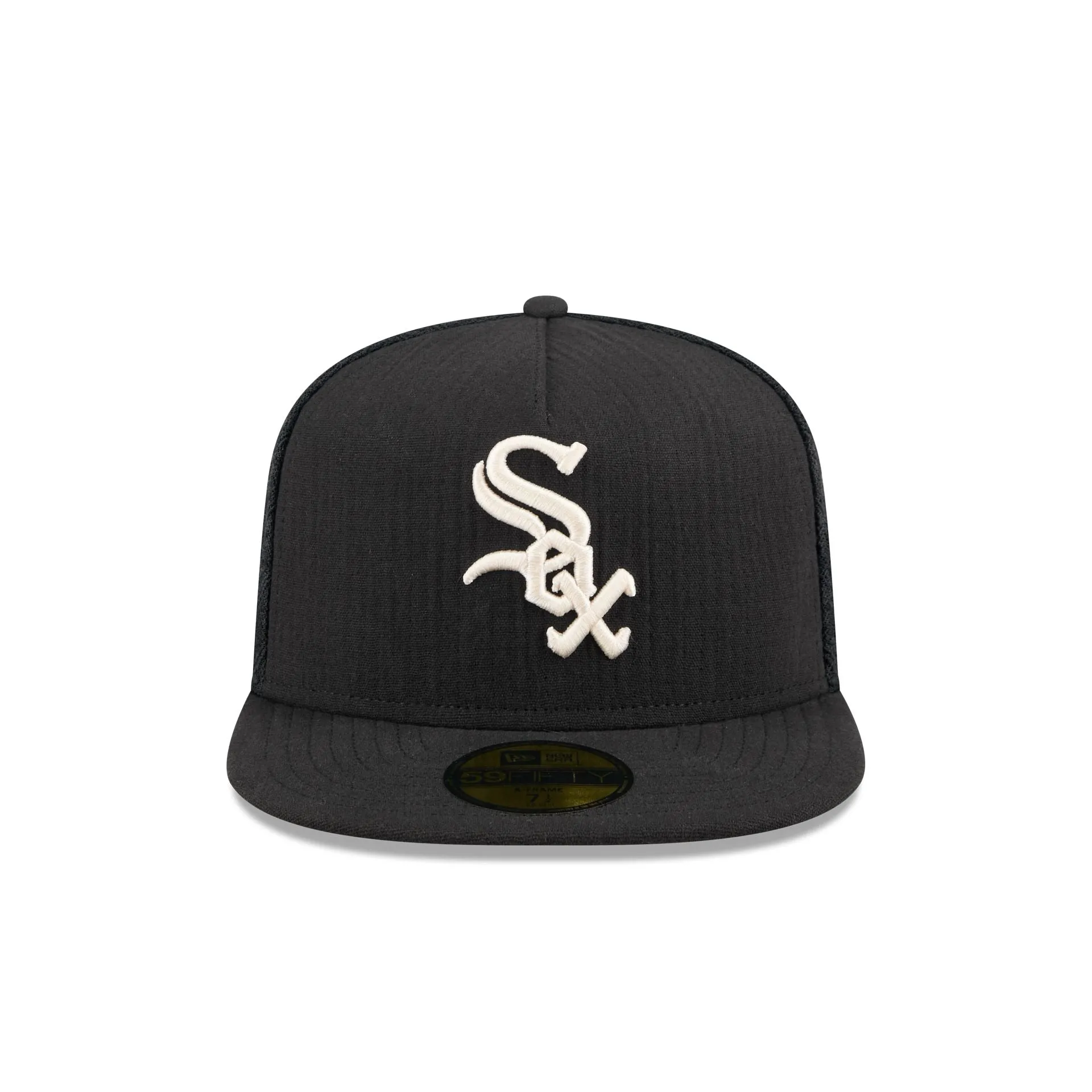 Chicago White Sox Black Mesh 59FIFTY A-Frame Fitted Hat sold by New Era product image thumbnail 2