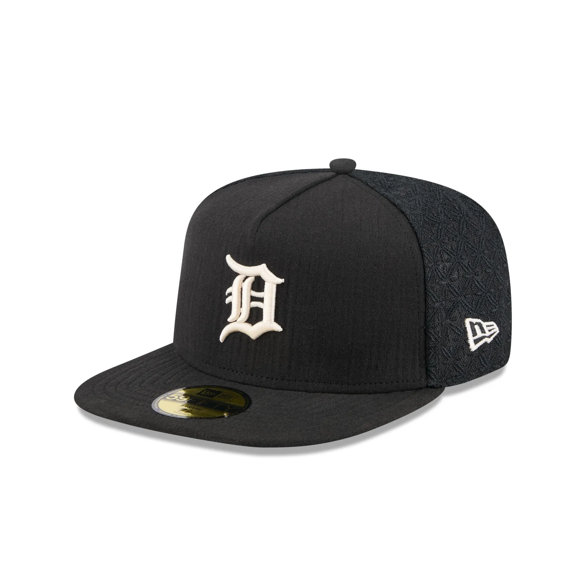 Detroit Tigers Black Mesh 59FIFTY A-Frame Fitted Hat sold by New Era