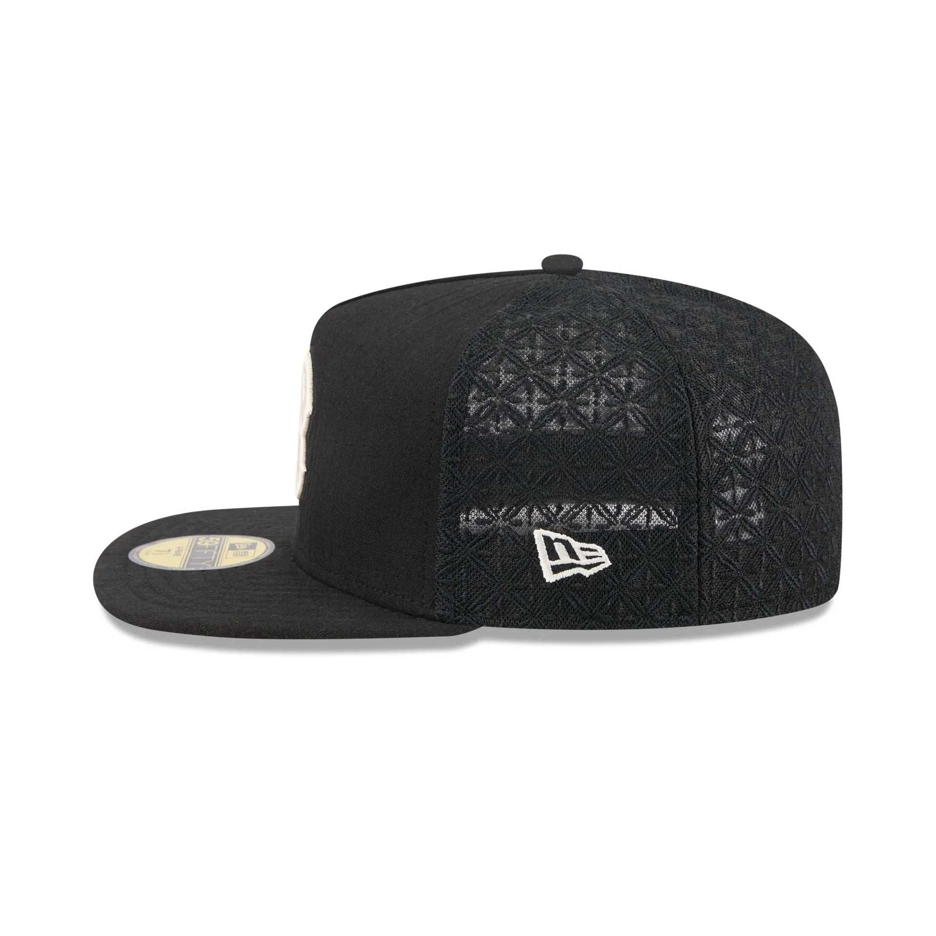 Boston Red Sox Black Mesh 59FIFTY A-Frame Fitted Hat sold by New Era product image thumbnail 4