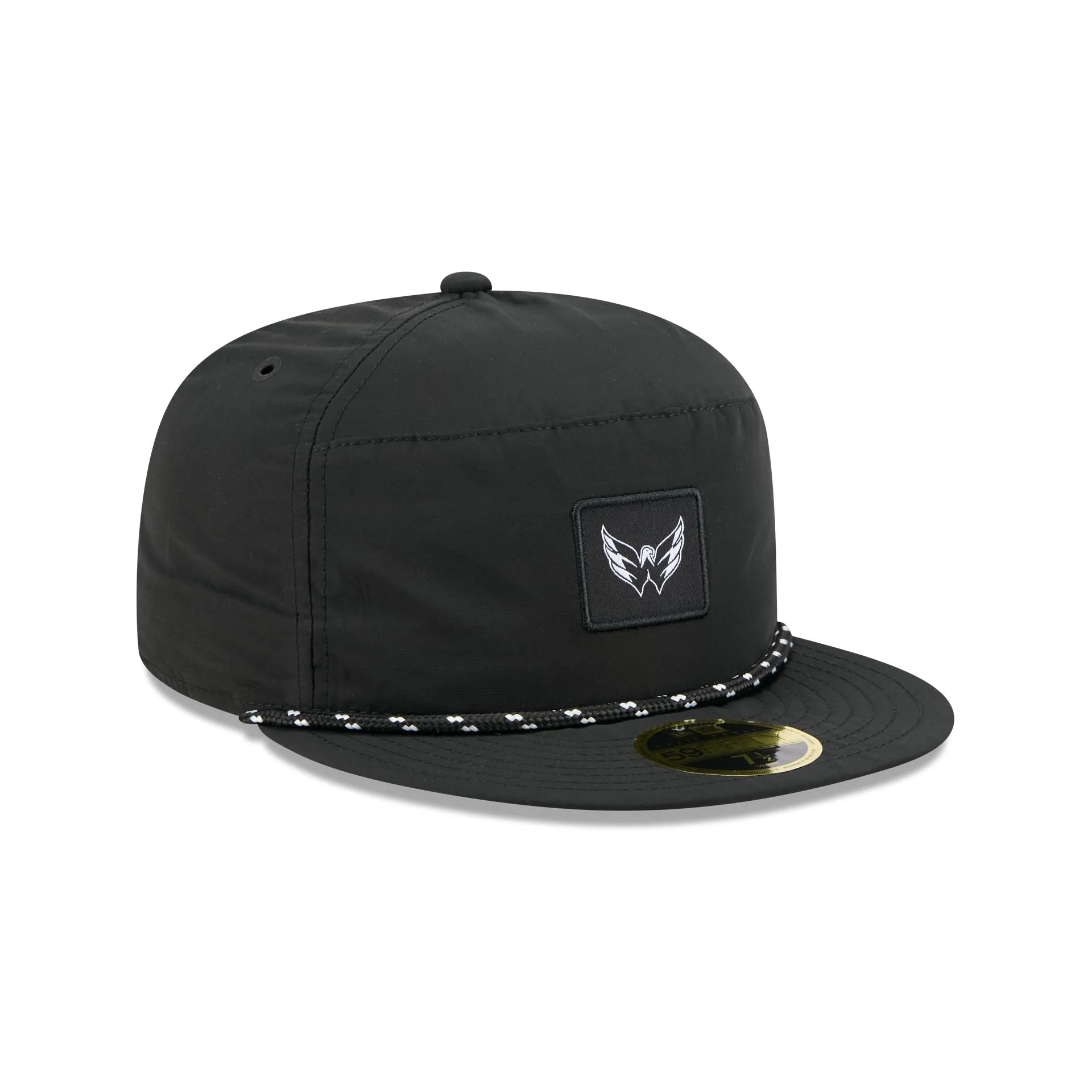 Washington Capitals Black Poly Rope Split Panel 59FIFTY Fitted Hat sold by New Era product image thumbnail 3