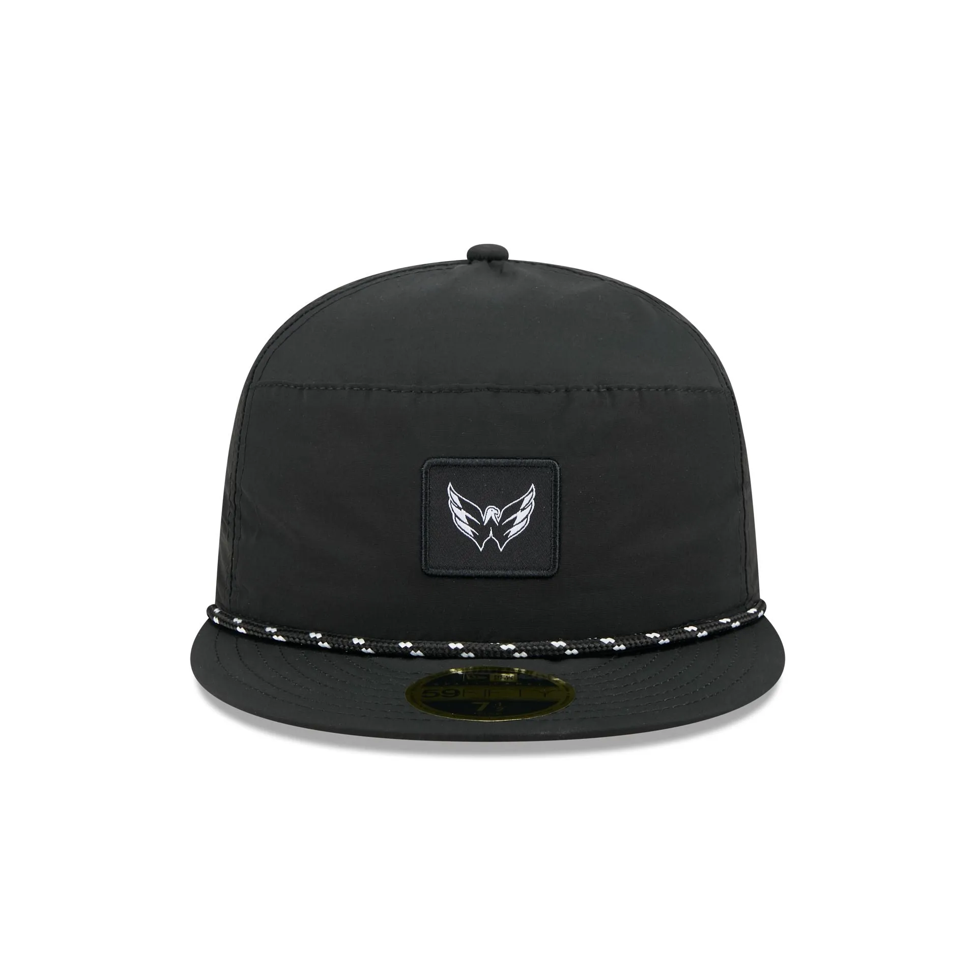 Washington Capitals Black Poly Rope Split Panel 59FIFTY Fitted Hat sold by New Era product image thumbnail 2