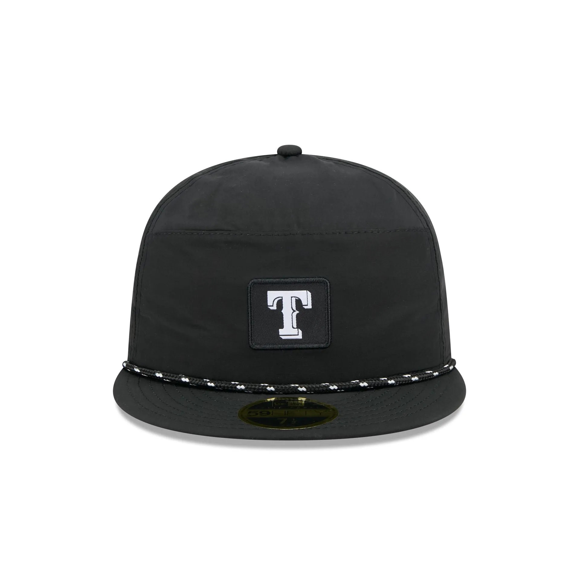Texas Rangers Black Poly Rope Split Panel 59FIFTY Fitted Hat sold by New Era product image thumbnail 2