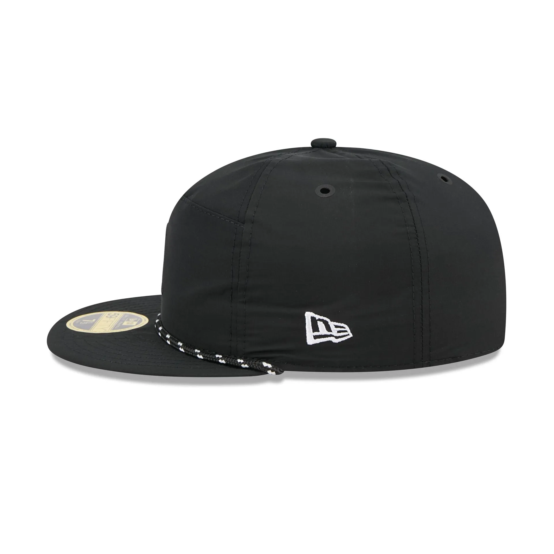 Pittsburgh Pirates Black Poly Rope Split Panel 59FIFTY Fitted Hat sold by New Era product image thumbnail 4