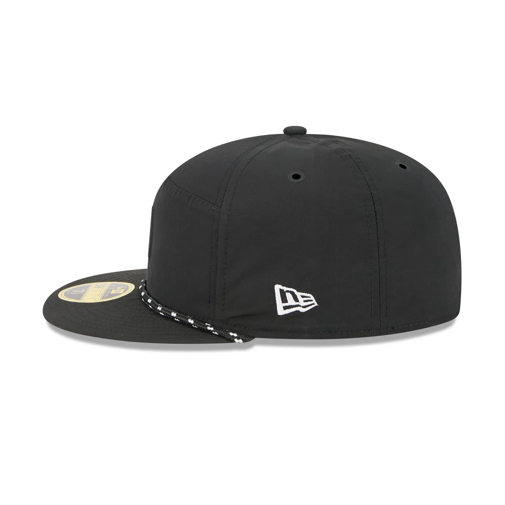 Philadelphia Eagles Black Poly Rope Split Panel 59FIFTY Fitted Hat sold by New Era product image thumbnail 4
