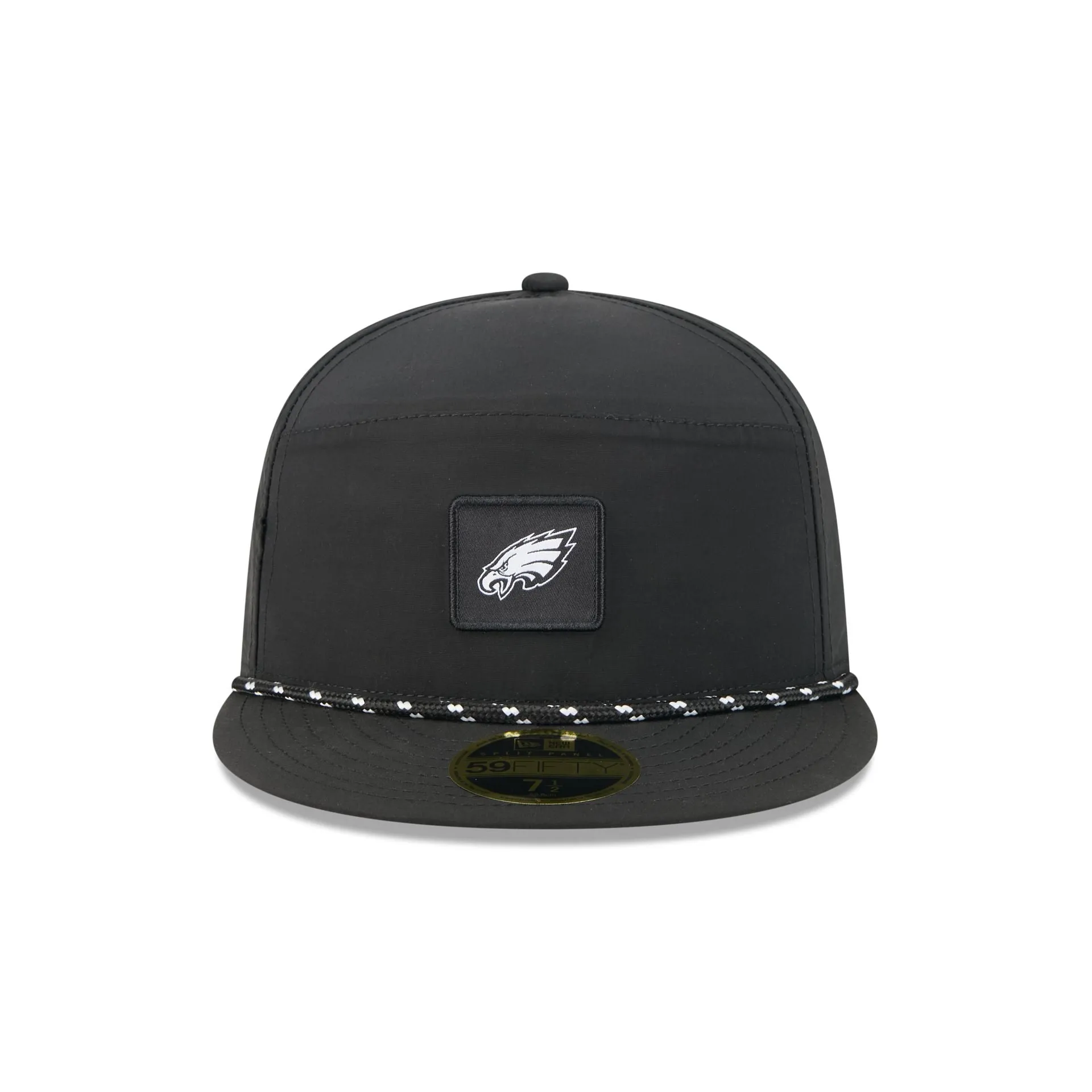 Philadelphia Eagles Black Poly Rope Split Panel 59FIFTY Fitted Hat sold by New Era product image thumbnail 2