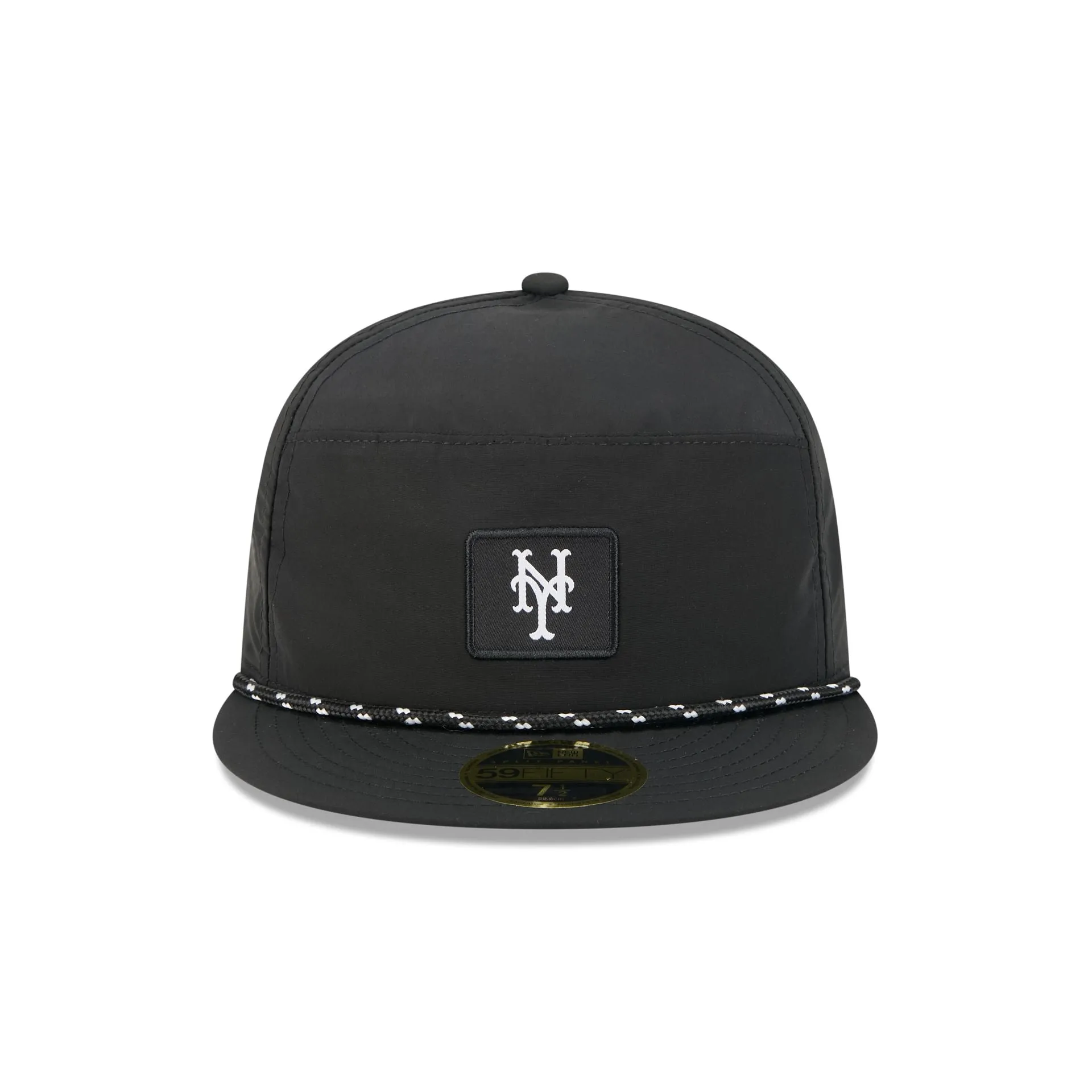 New York Mets Black Poly Rope Split Panel 59FIFTY Fitted Hat sold by New Era product image thumbnail 2