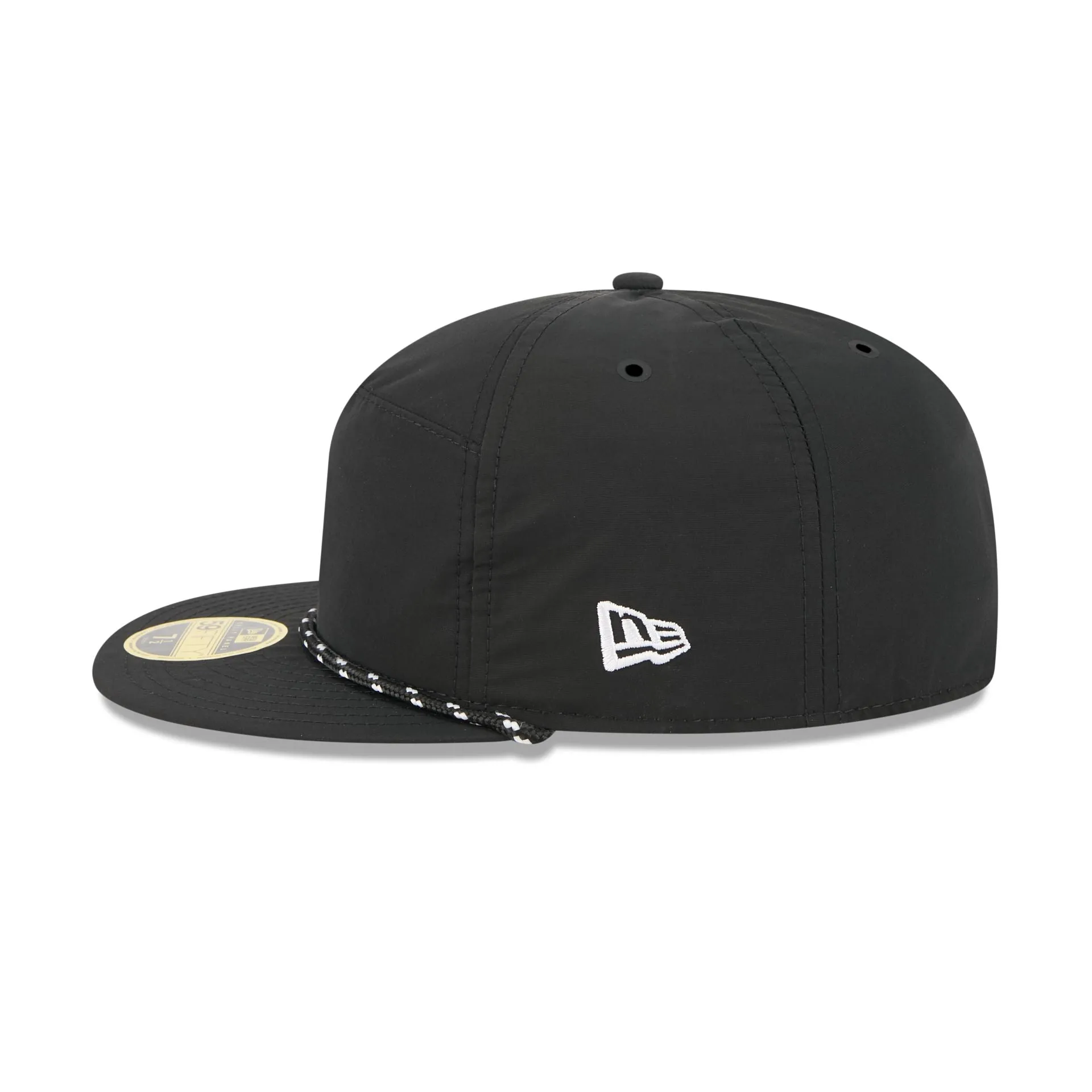 New York Mets Black Poly Rope Split Panel 59FIFTY Fitted Hat sold by New Era product image thumbnail 4