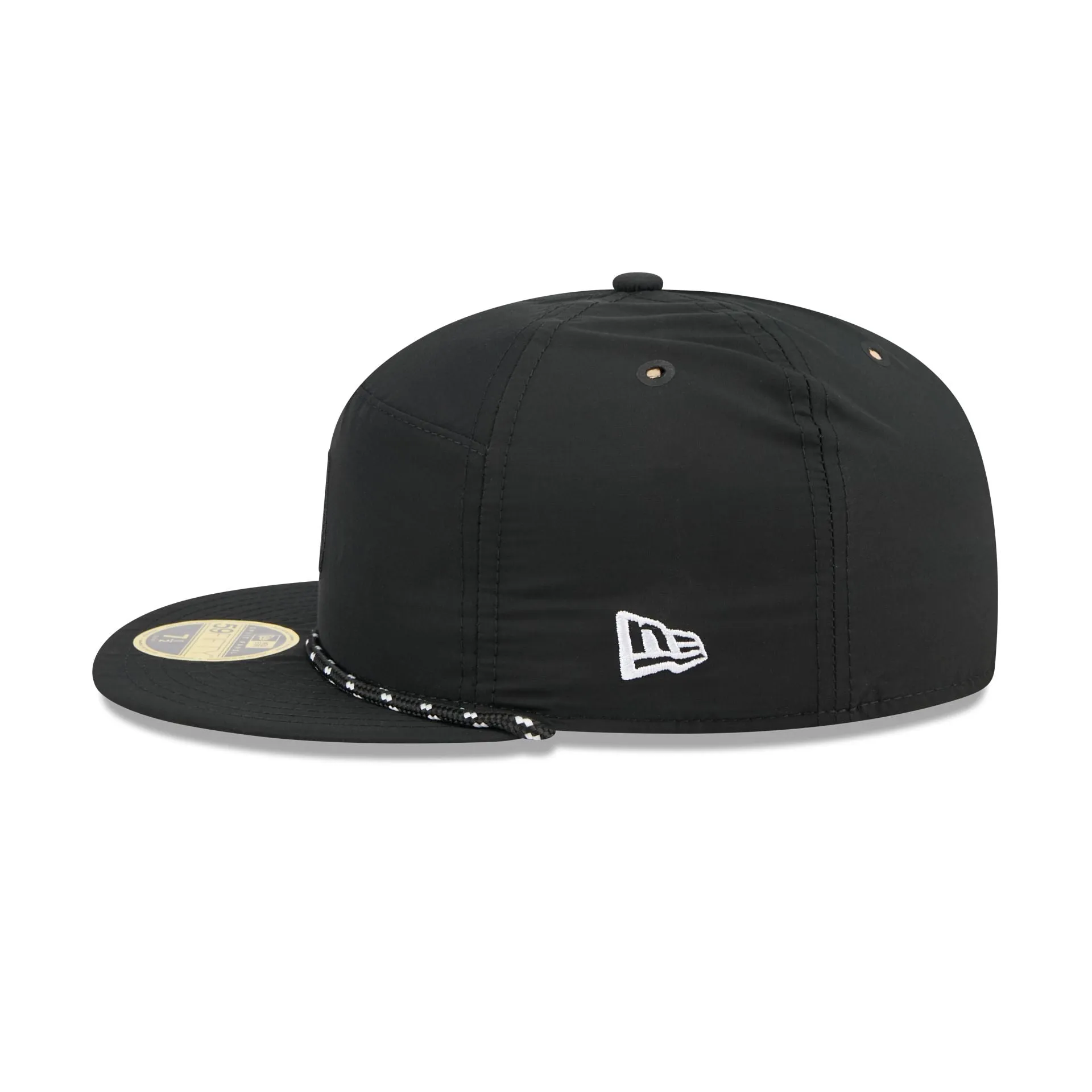 New York Rangers Black Poly Rope Split Panel 59FIFTY Fitted Hat sold by New Era product image thumbnail 4