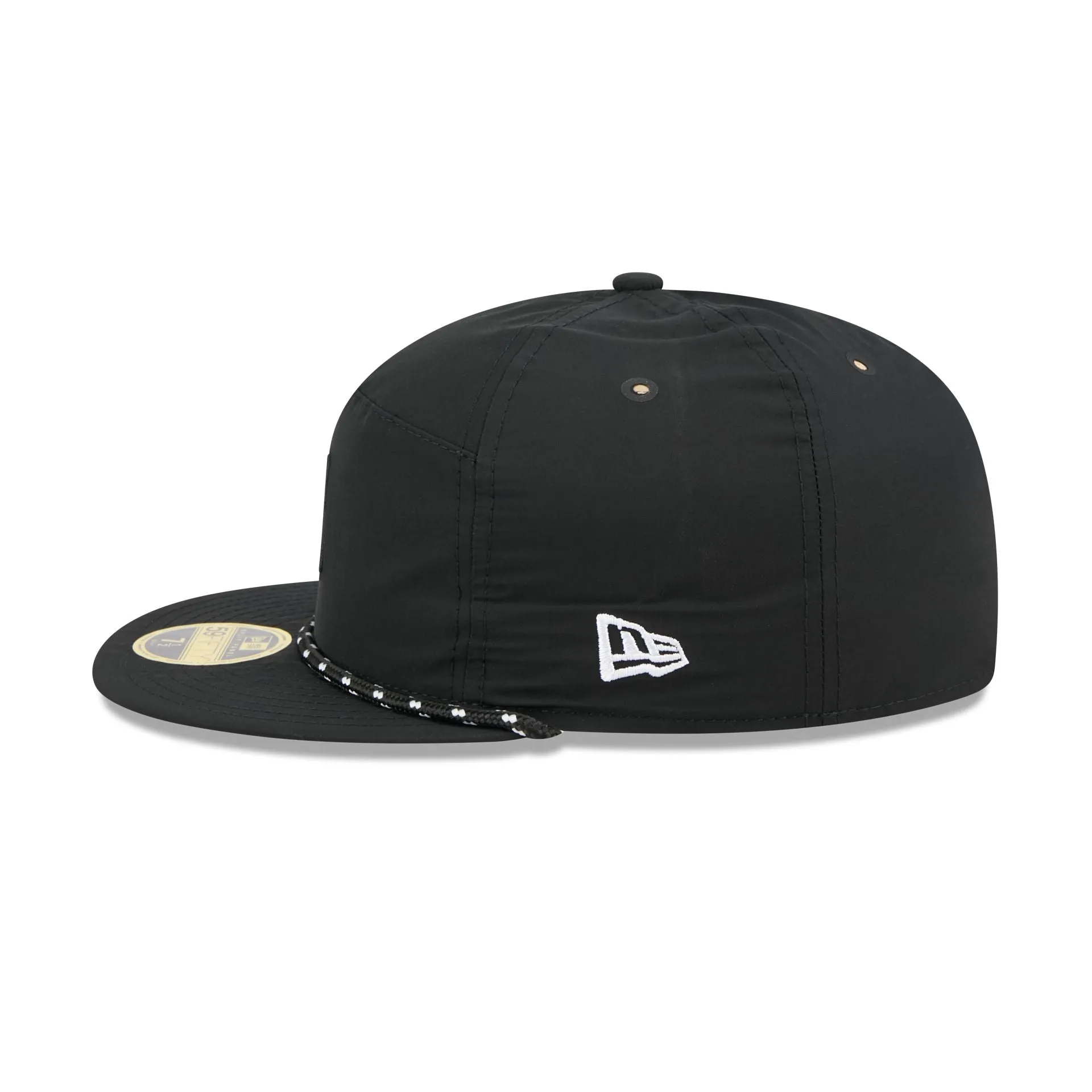 Los Angeles Dodgers Black Poly Rope Split Panel 59FIFTY Fitted Hat sold by New Era product image thumbnail 4