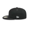 Chicago Cubs Black Poly Rope Split Panel 59FIFTY Fitted Hat sold by New Era