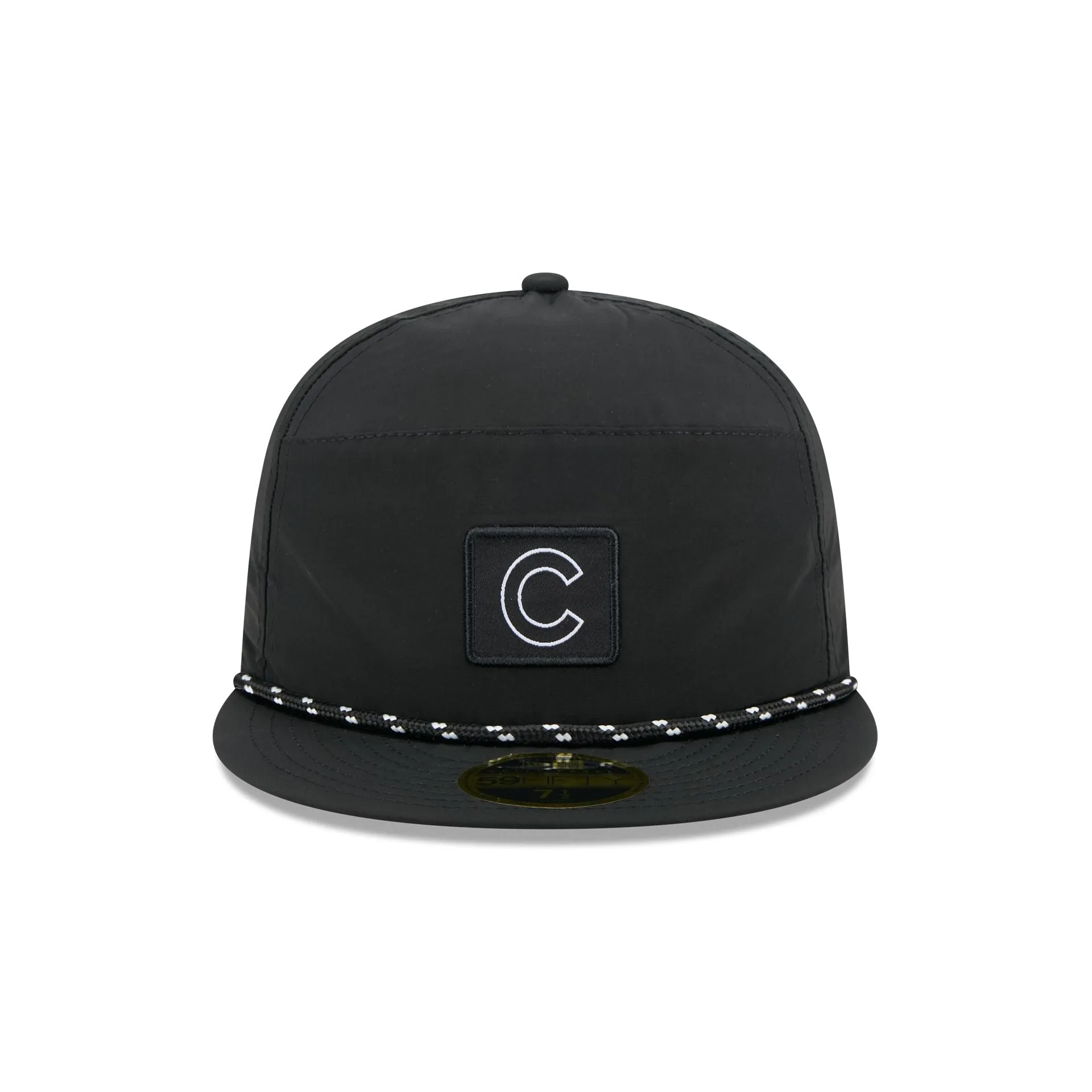 Chicago Cubs Black Poly Rope Split Panel 59FIFTY Fitted Hat sold by New Era product image thumbnail 2