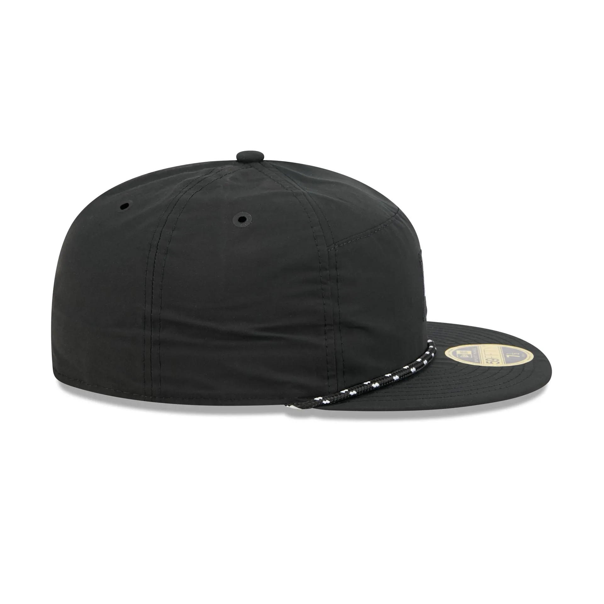 Chicago Blackhawks Black Poly Rope Split Panel 59FIFTY Fitted Hat sold by New Era product image thumbnail 5
