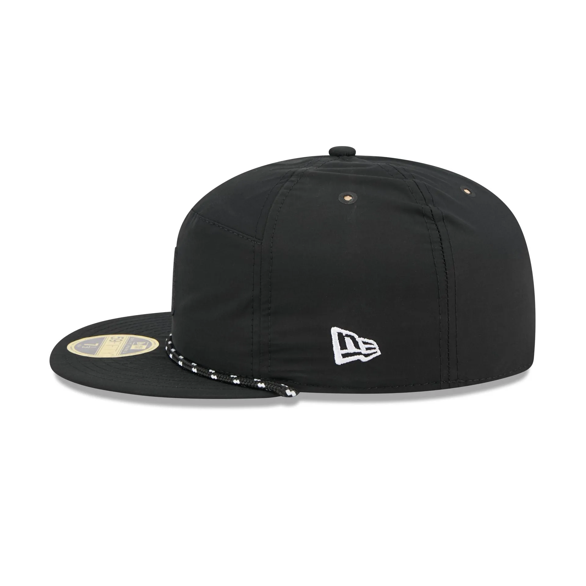 Boston Red Sox Black Poly Rope Split Panel 59FIFTY Fitted Hat sold by New Era product image thumbnail 4