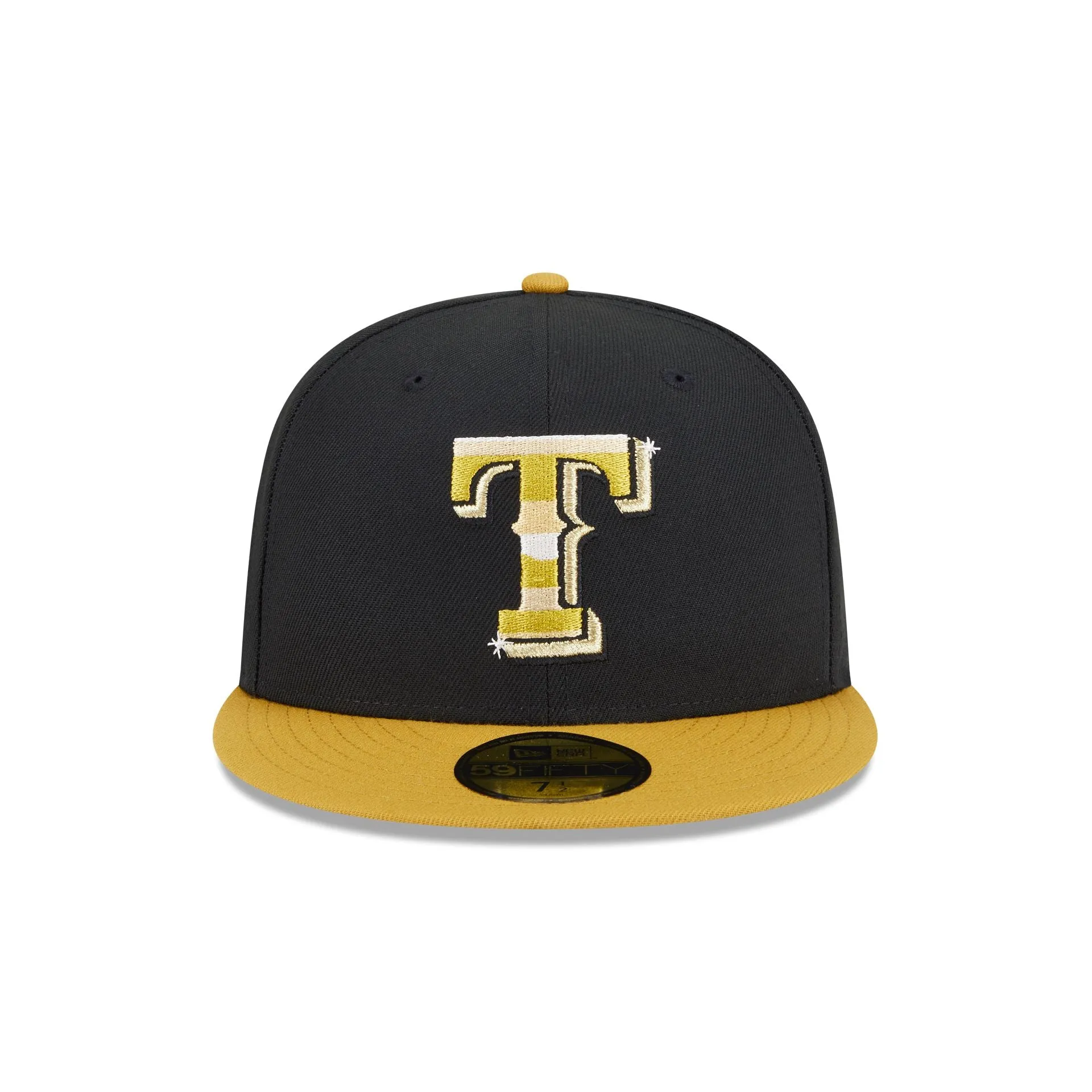 Texas Rangers Metallic Gold Logo 59FIFTY Fitted Hat sold by New Era product image thumbnail 2