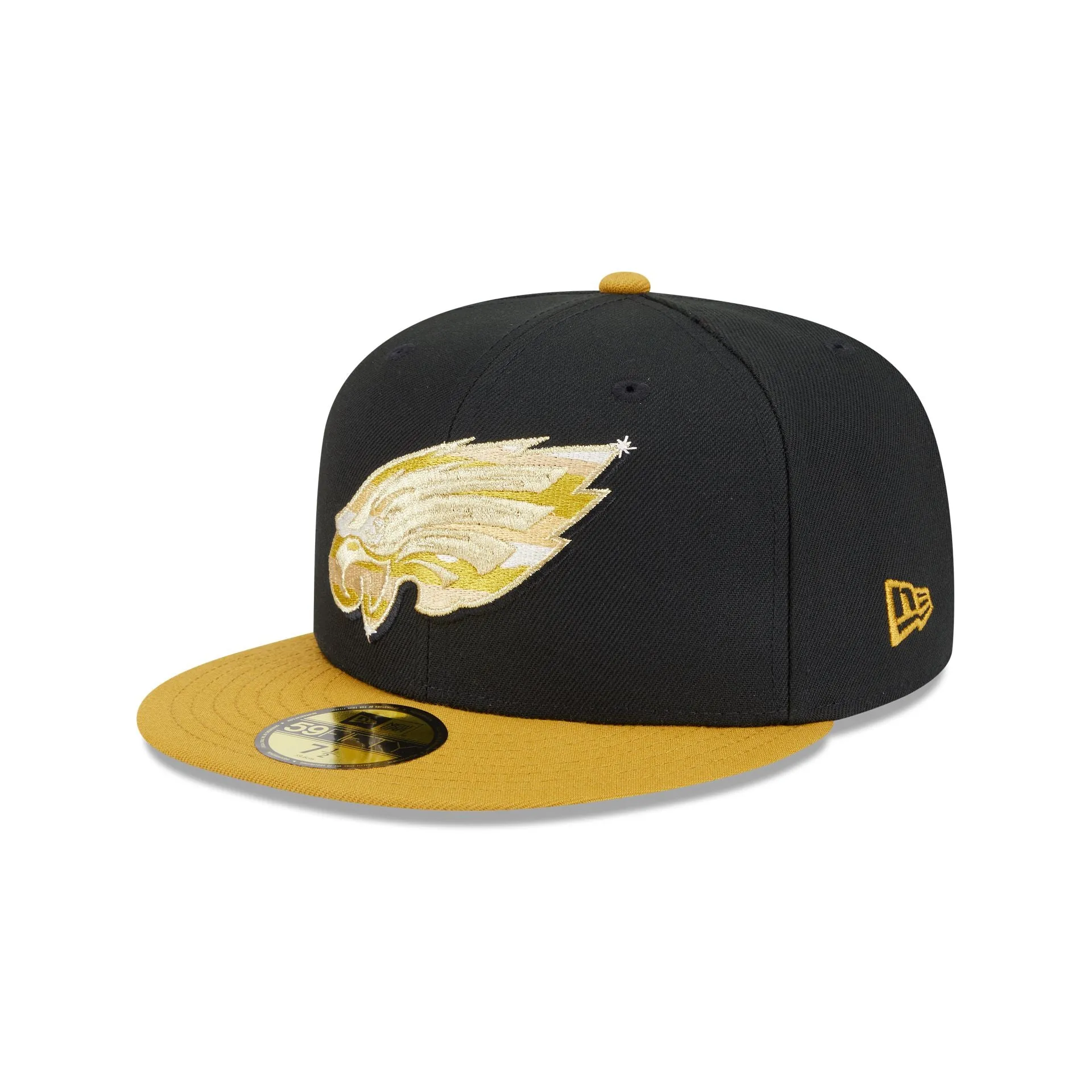 Philadelphia Eagles Metallic Gold Logo 59FIFTY Fitted Hat sold by New Era