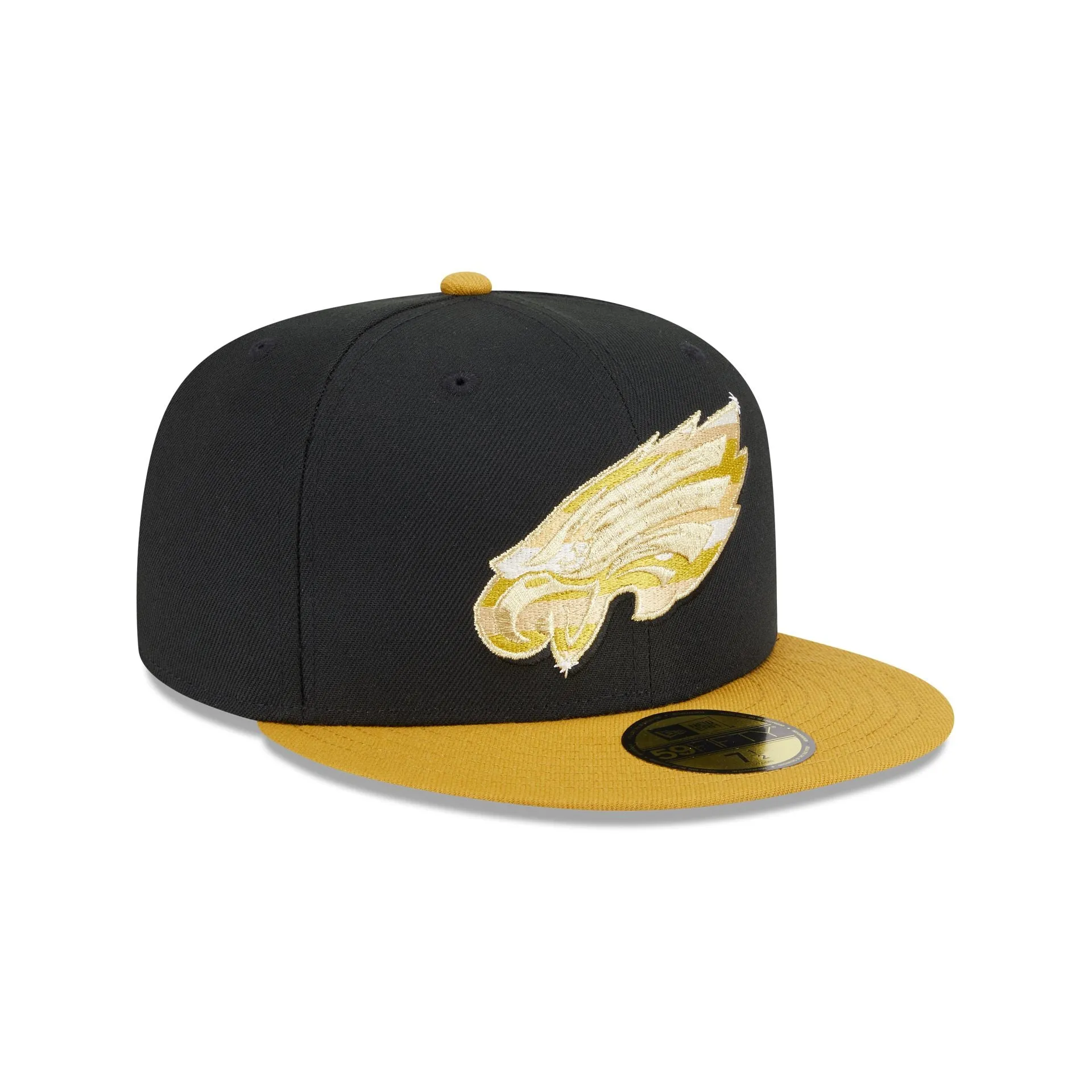 Philadelphia Eagles Metallic Gold Logo 59FIFTY Fitted Hat sold by New Era product image thumbnail 3