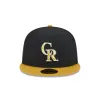 Colorado Rockies Metallic Gold Logo 59FIFTY Fitted Hat sold by New Era
