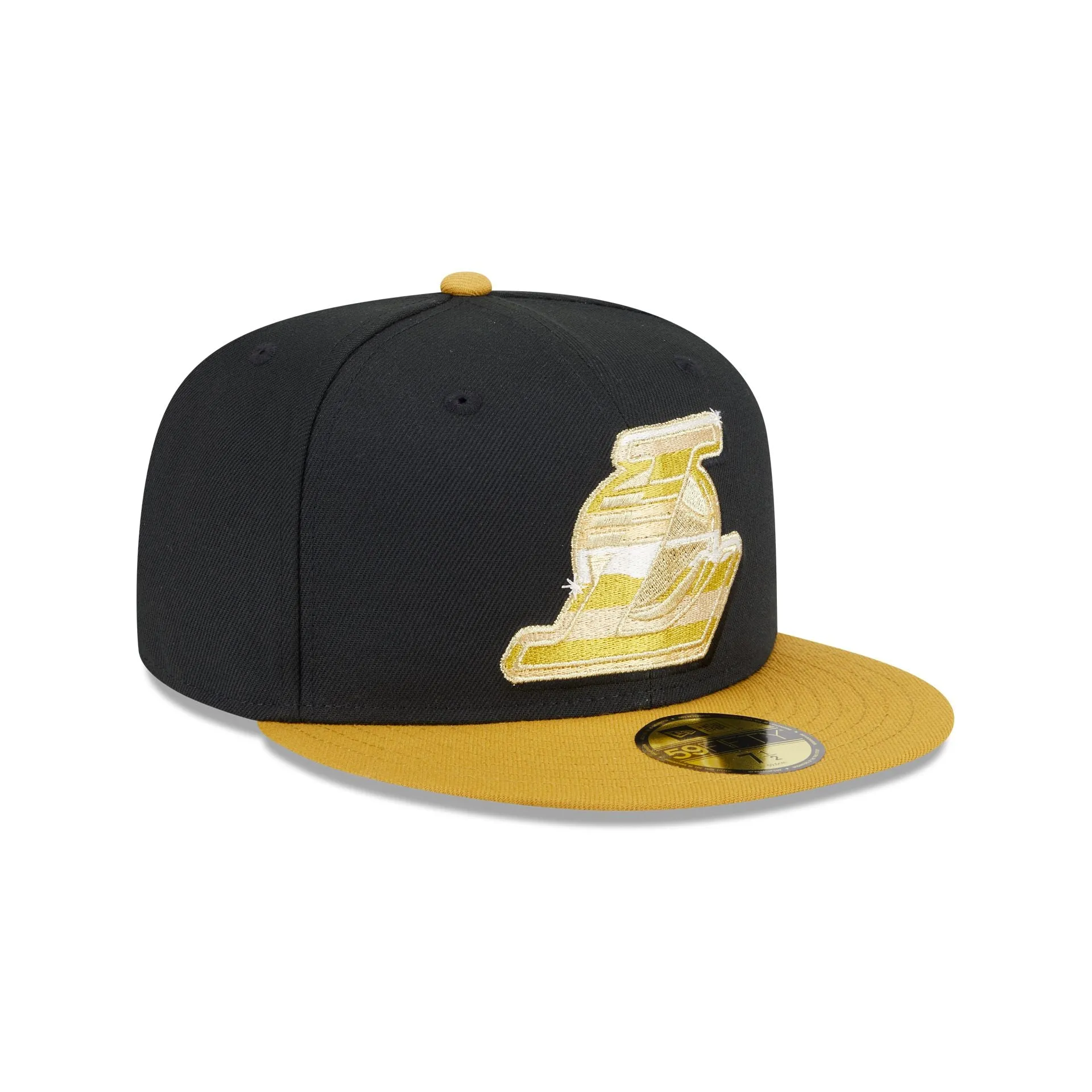 Los Angeles Lakers Metallic Gold Logo 59FIFTY Fitted Hat sold by New Era product image thumbnail 3
