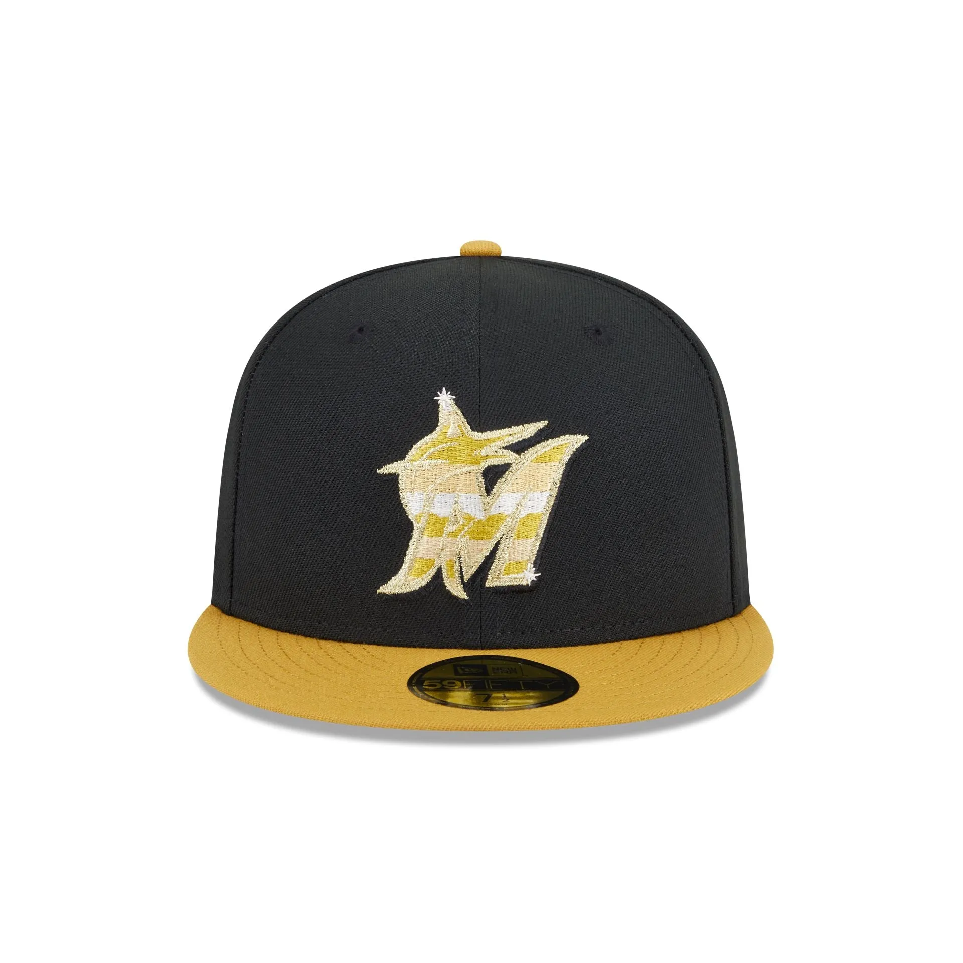 Miami Marlins Metallic Gold Logo 59FIFTY Fitted Hat sold by New Era product image thumbnail 2