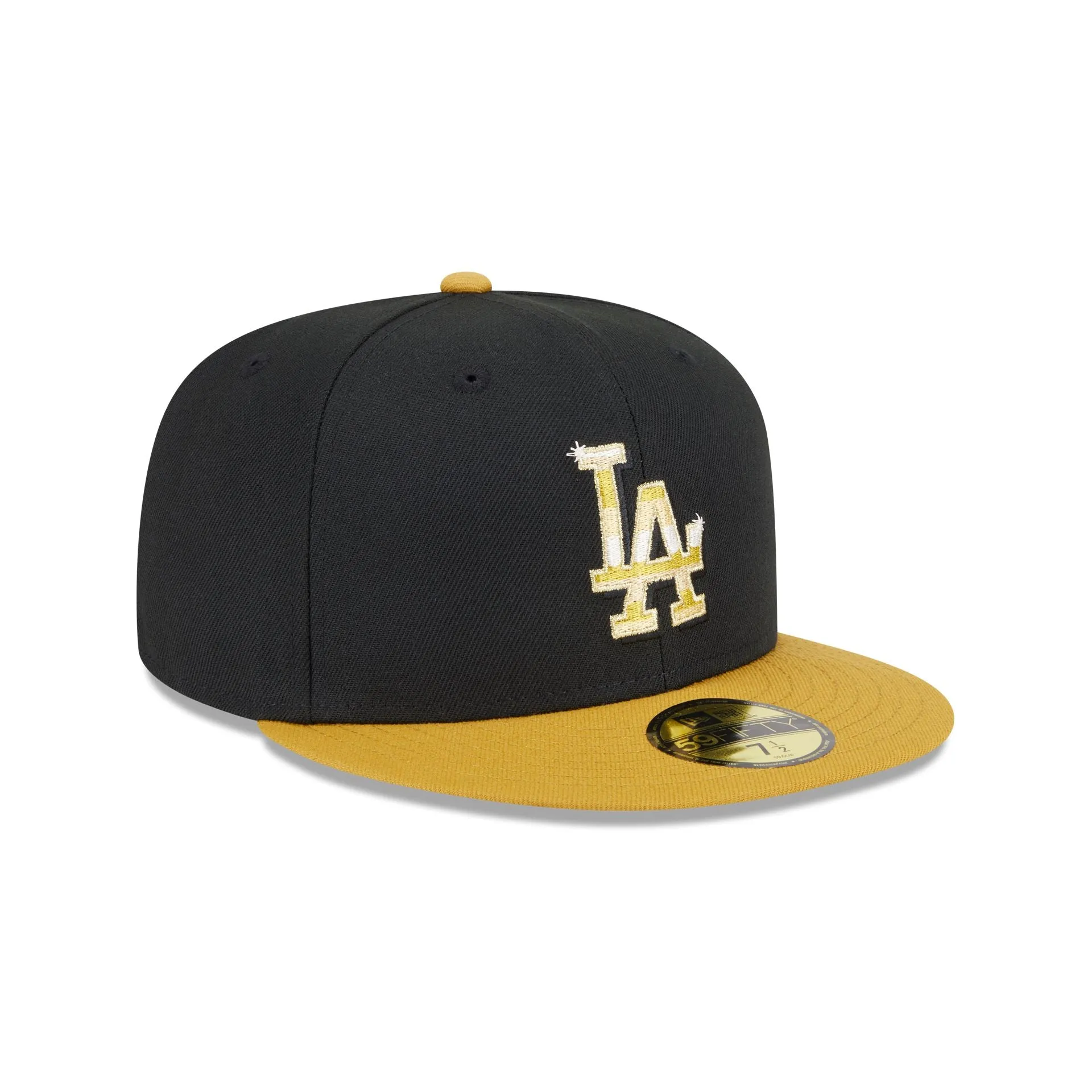 Los Angeles Dodgers Metallic Gold Logo 59FIFTY Fitted Hat sold by New Era product image thumbnail 3