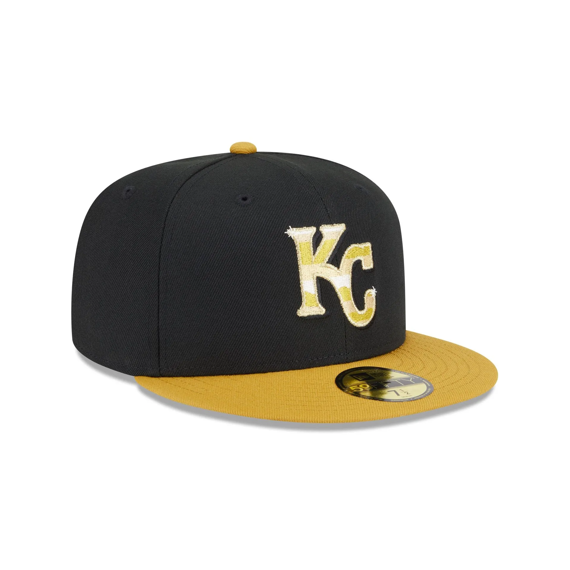 Kansas City Royals Metallic Gold Logo 59FIFTY Fitted Hat sold by New Era product image thumbnail 3