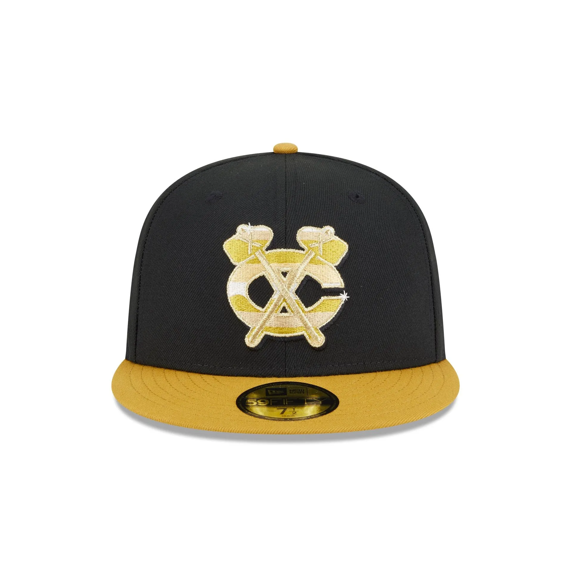 Chicago Blackhawks Metallic Gold Logo 59FIFTY Fitted Hat sold by New Era product image thumbnail 2