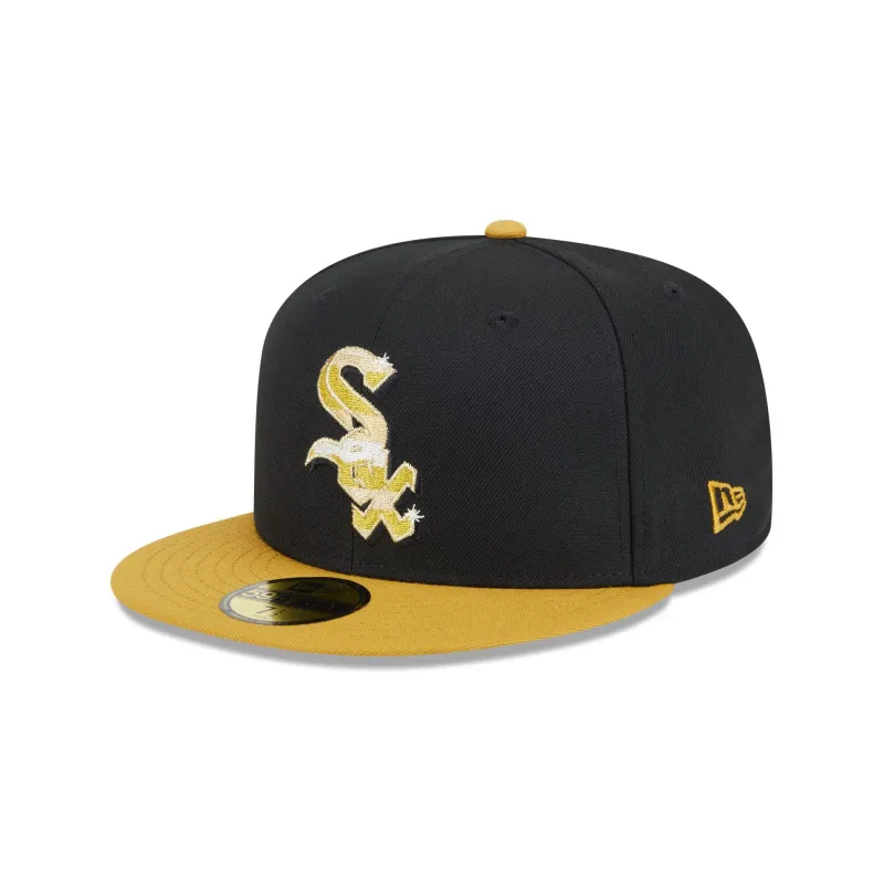 Chicago White Sox Metallic Gold Logo 59FIFTY Fitted Hat sold by New Era